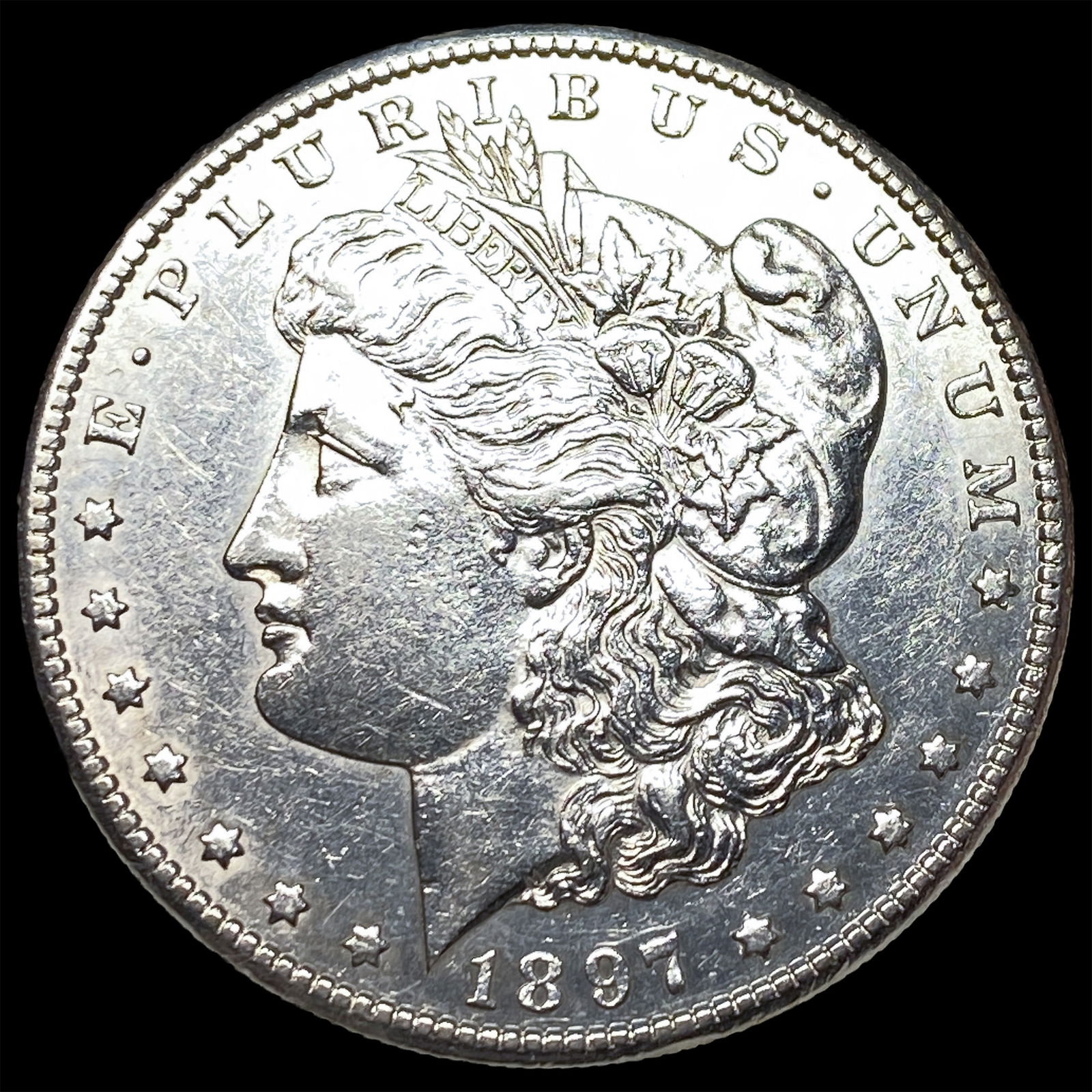 1897 Morgan Silver Dollar CLOSELY UNCIRCULATED: 1897 Morgan Silver Dollar CLOSELY UNCIRCULATED