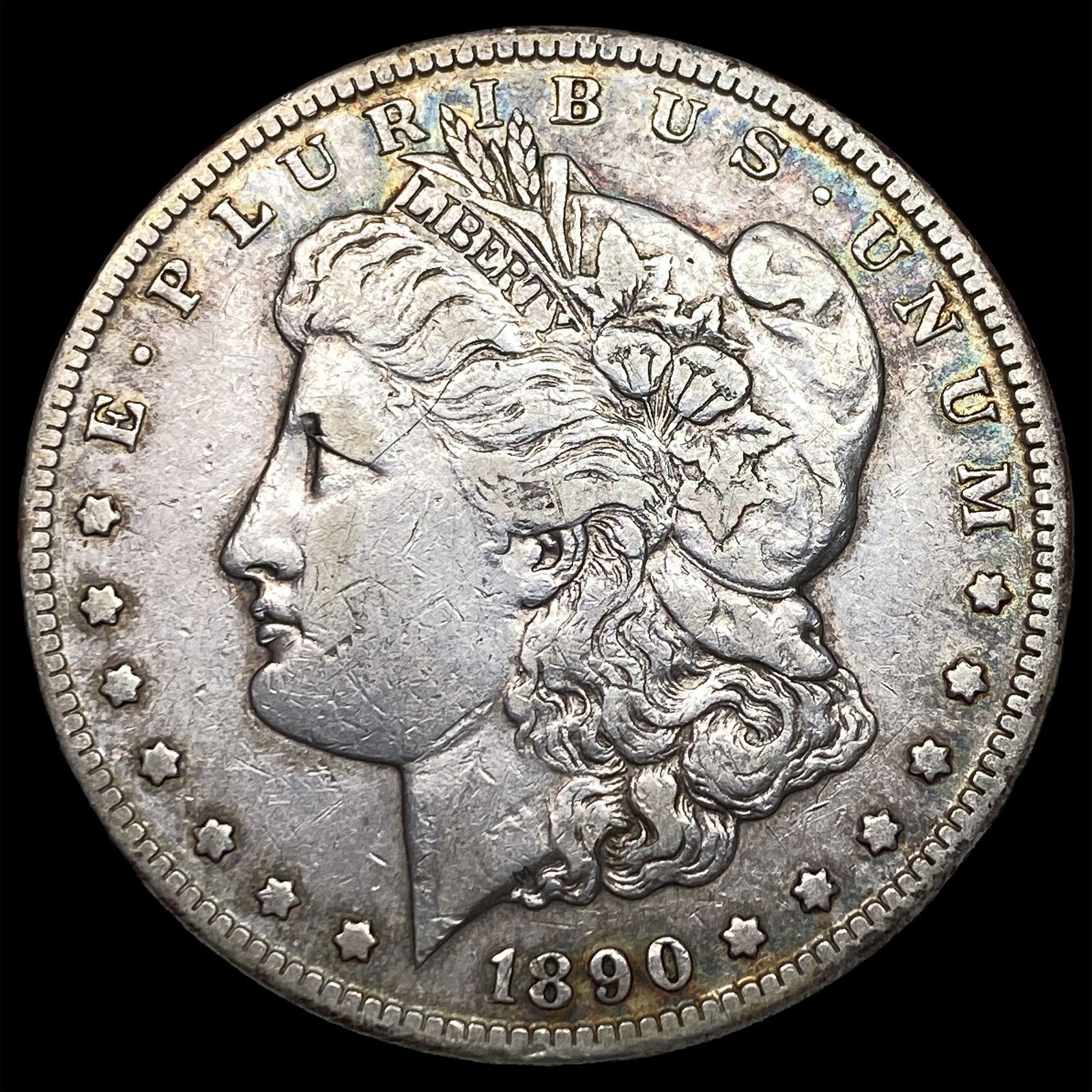 1890-CC Silver Morgan Dollar LIGHTLY CIRCULATED: 1890-CC Silver Morgan Dollar LIGHTLY CIRCULATED