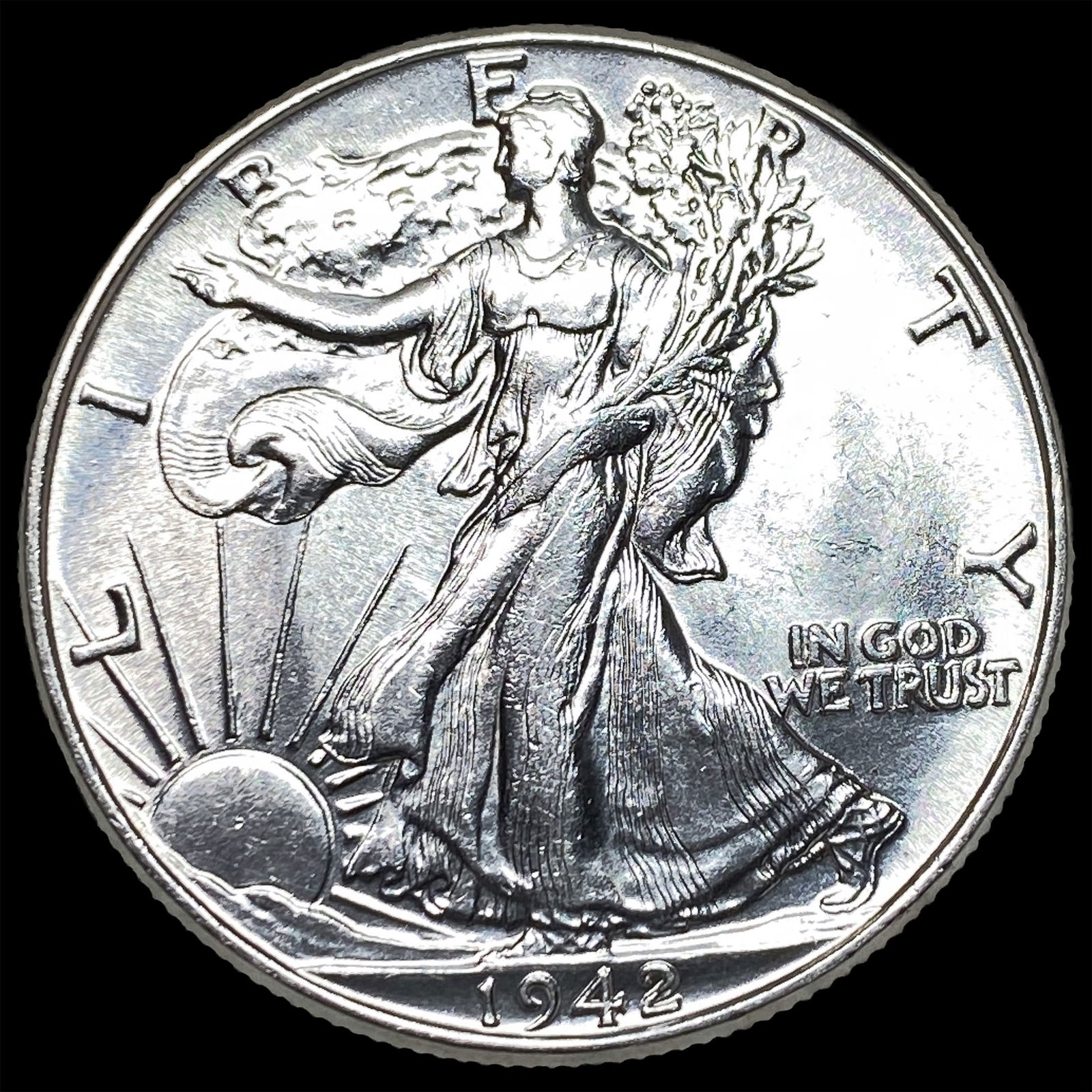 1942 Silver Walking Liberty Half Dollar CHOICE BU: 1942 Silver Walking Liberty Half Dollar CHOICE BU