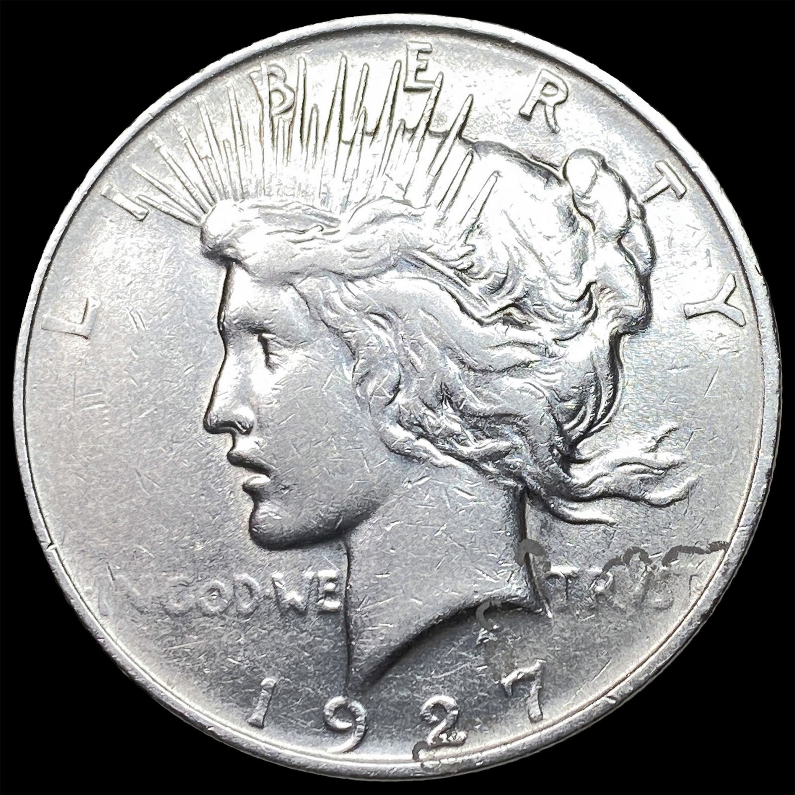 1927 Silver Peace Dollar NEARLY UNCIRCULATED: 1927 Silver Peace Dollar NEARLY UNCIRCULATED