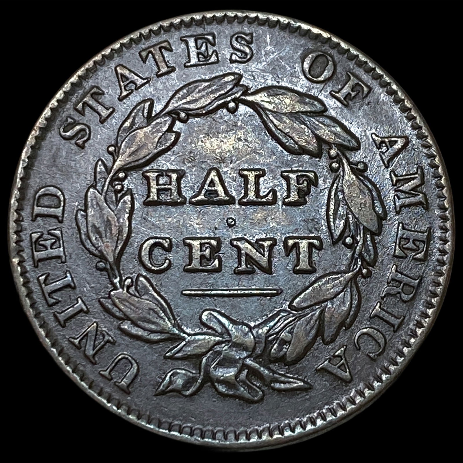 1835 Copper Half Cent CLOSELY UNCIRCULATED - 2