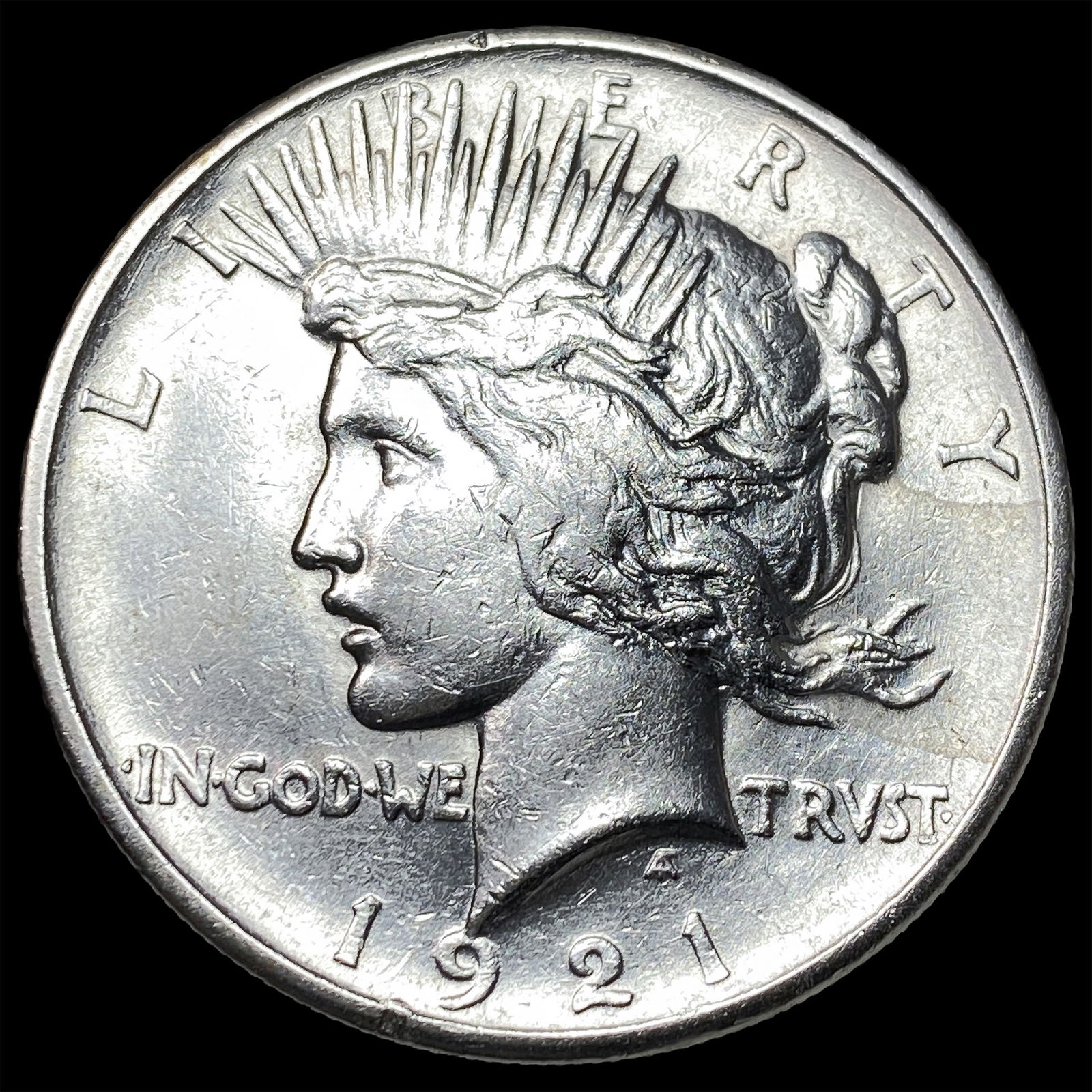 1921 Silver Peace Dollar CLOSELY UNCIRCULATED: 1921 Silver Peace Dollar CLOSELY UNCIRCULATED