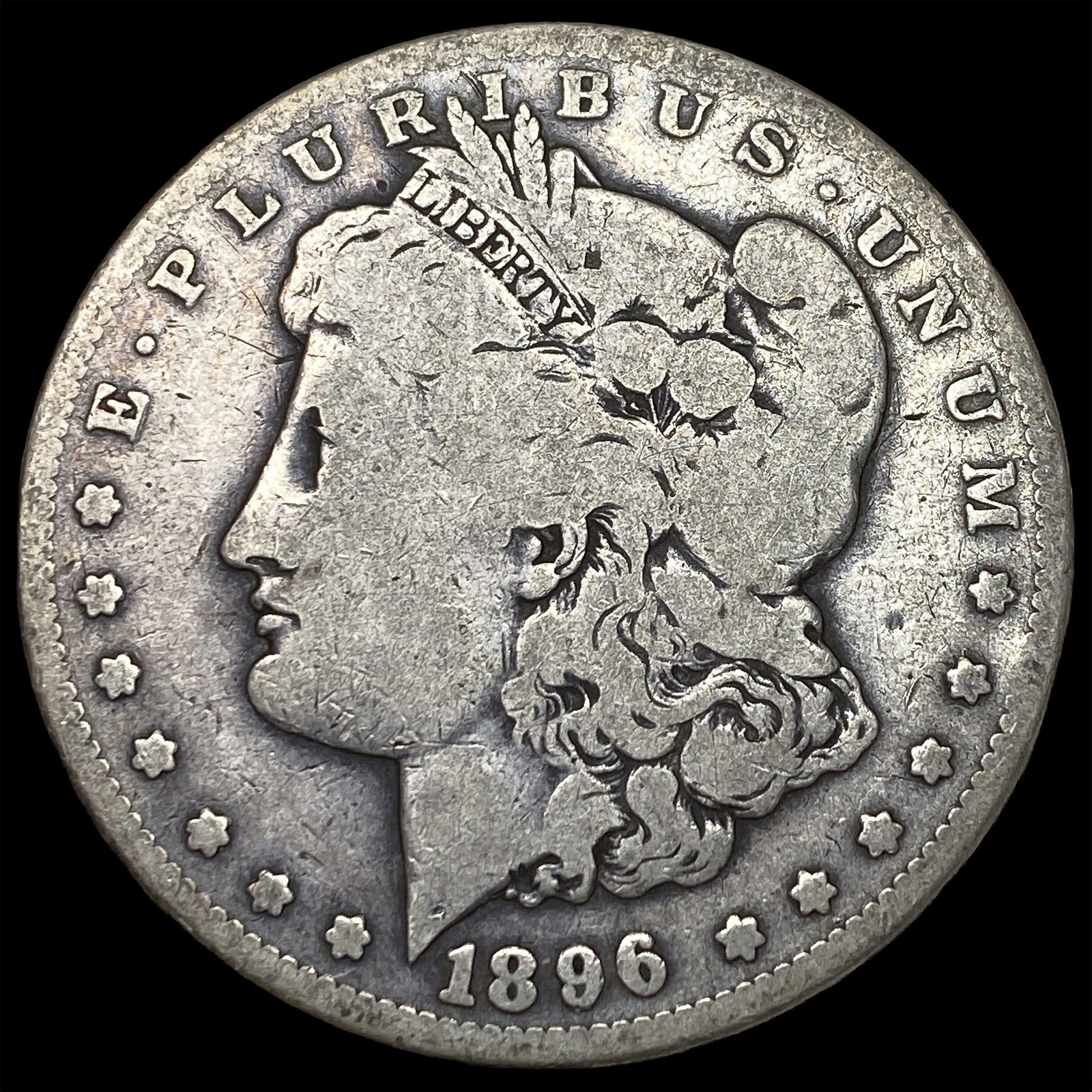 1896 Morgan Silver Dollar NICELY CIRCULATED: 1896 Morgan Silver Dollar NICELY CIRCULATED