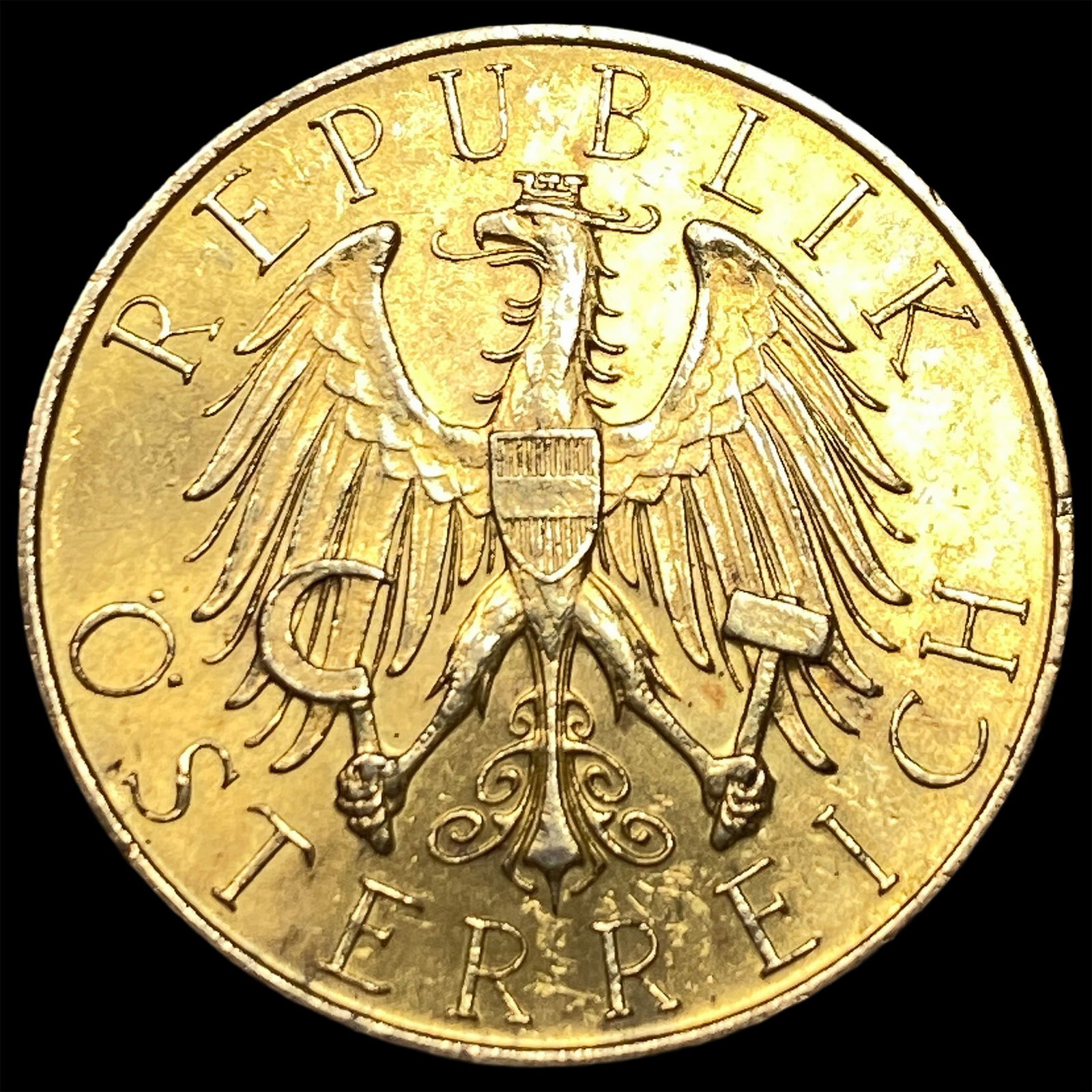1926 Austria Gold 25 Schilling UNCIRCULATED: 1926 Austria Gold 25 Schilling UNCIRCULATED