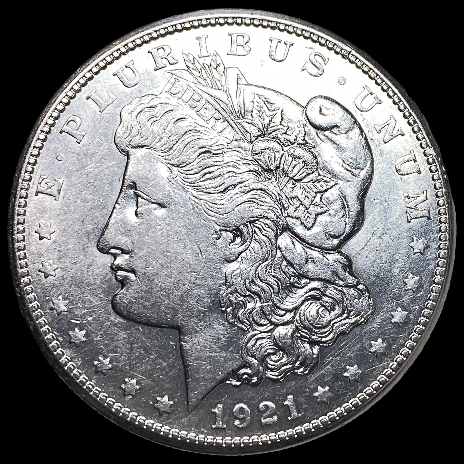 1921 Morgan Silver Dollar CLOSELY UNCIRCULATED: 1921 Morgan Silver Dollar CLOSELY UNCIRCULATED