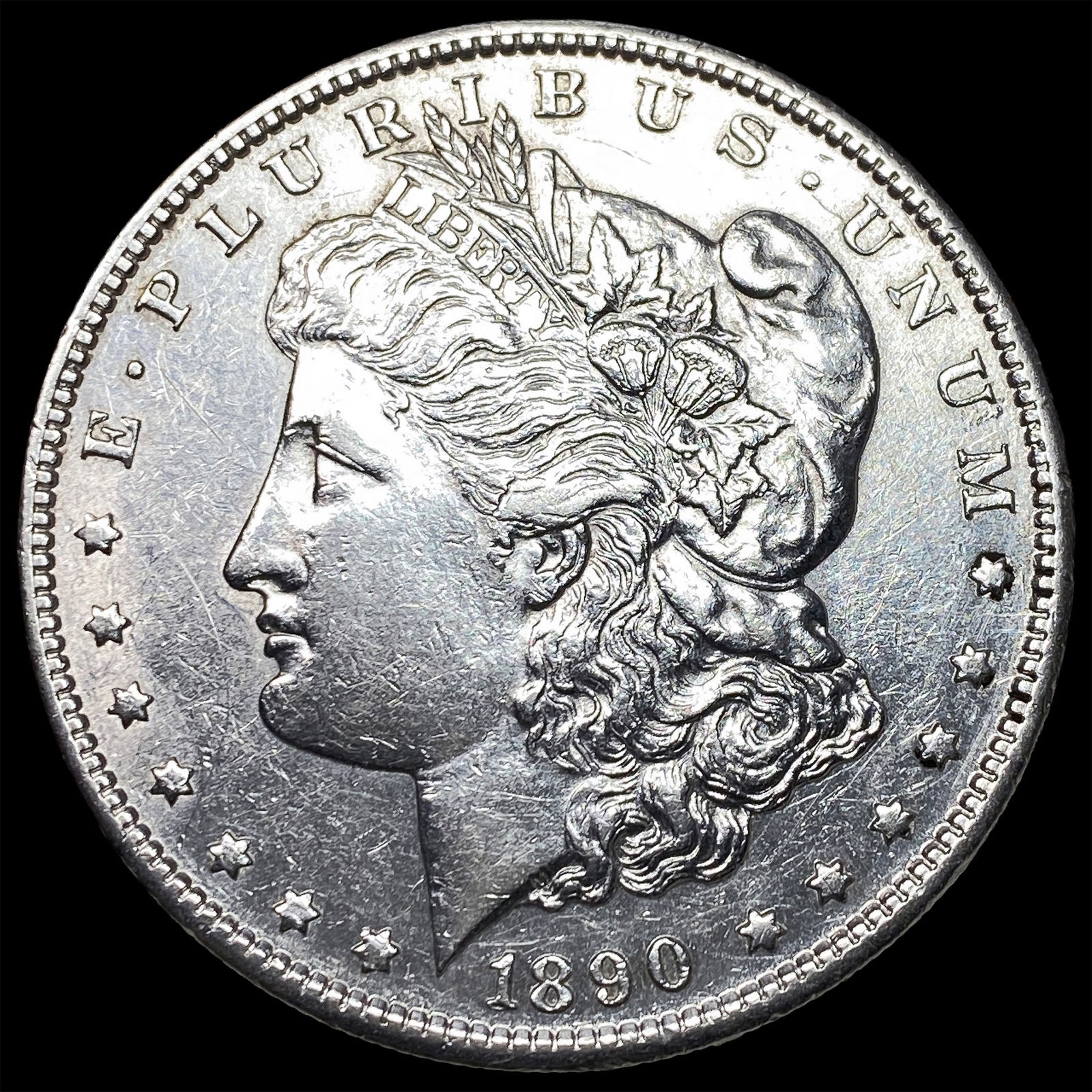 1890-S Silver Morgan Dollar CLOSELY UNCIRCULATED: 1890-S Silver Morgan Dollar CLOSELY UNCIRCULATED