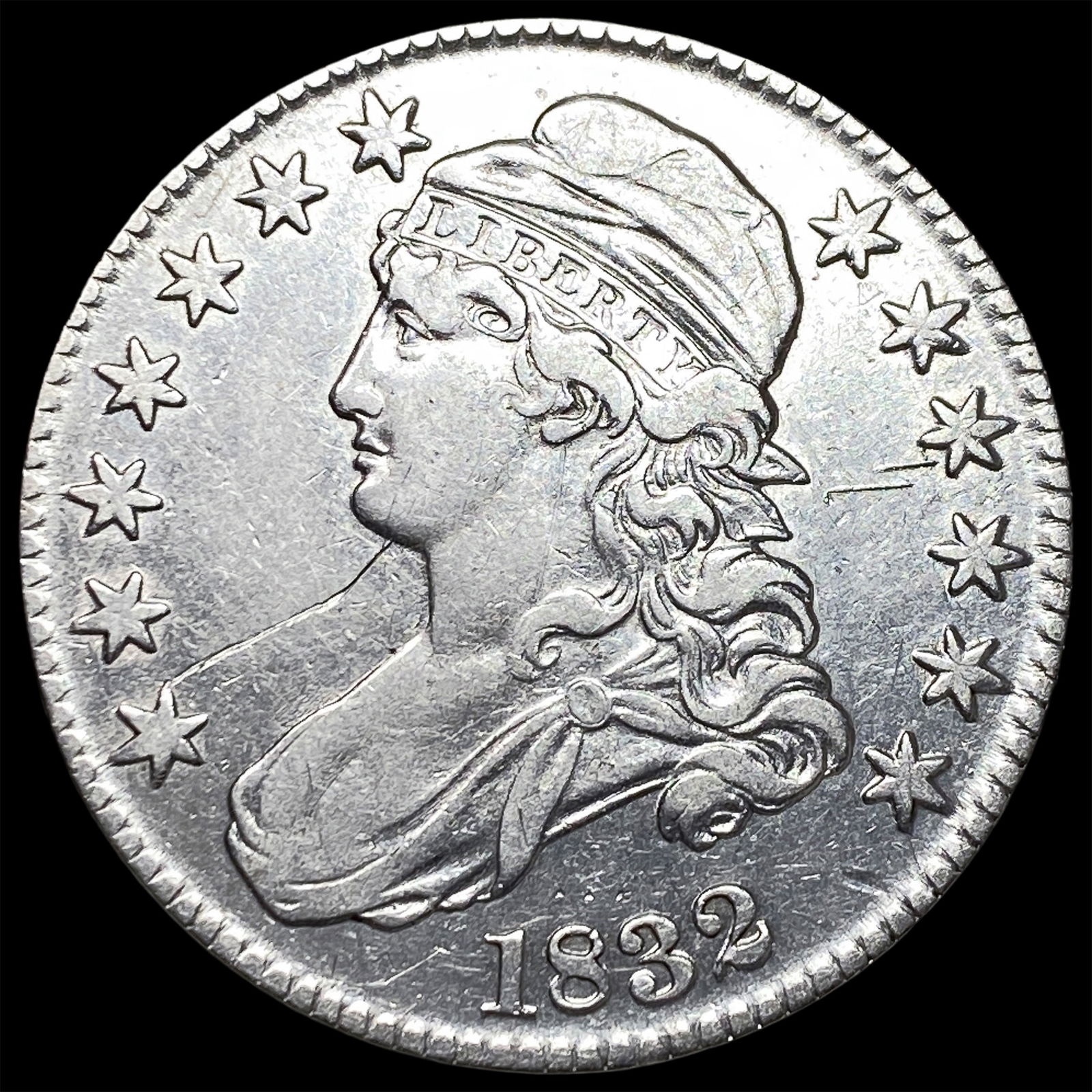 1832 Capped Bust Half Dollar NEARLY UNCIRCULATED (1 of 2)