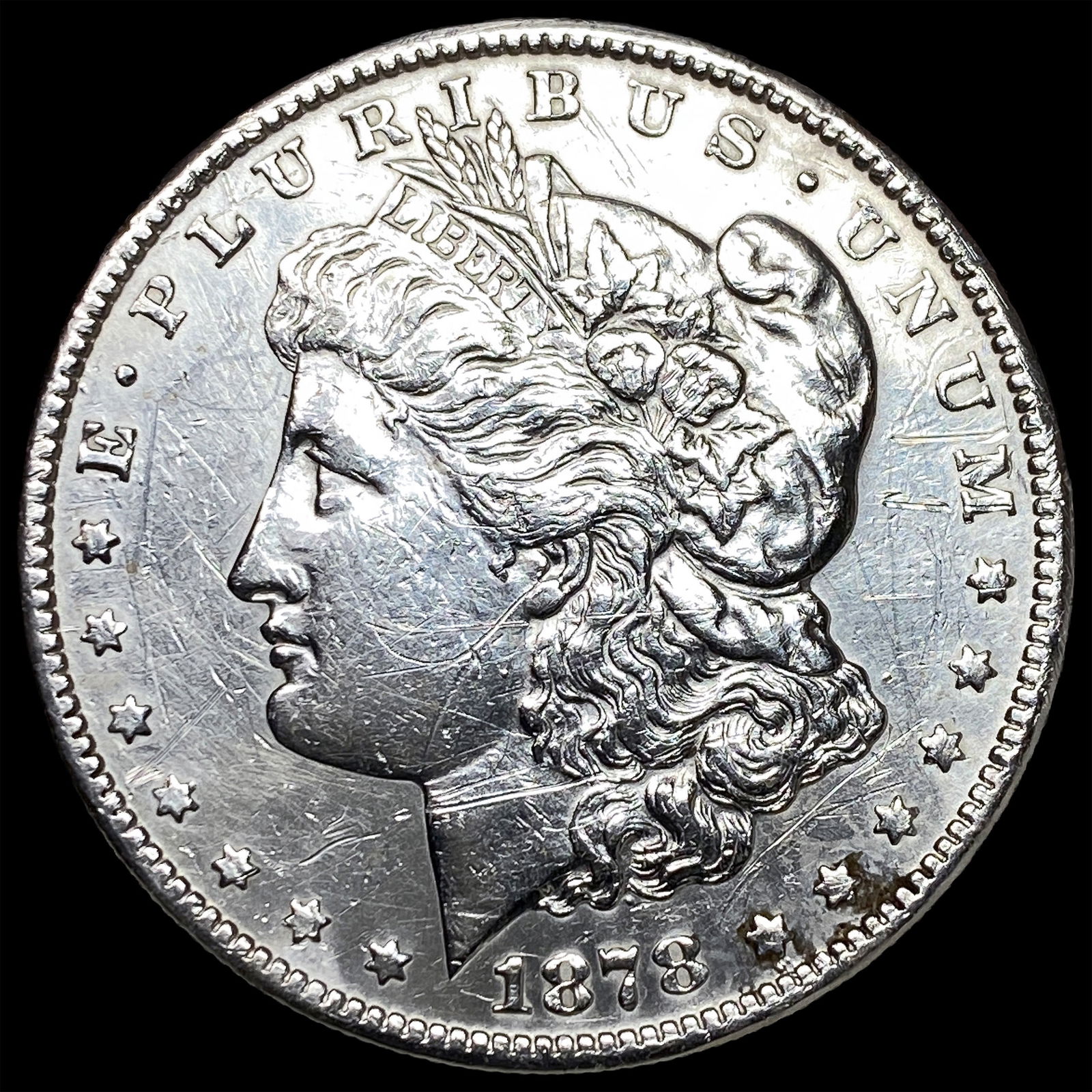 1878-S Silver Morgan Dollar CLOSELY UNCIRCULATED: 1878-S Silver Morgan Dollar CLOSELY UNCIRCULATED