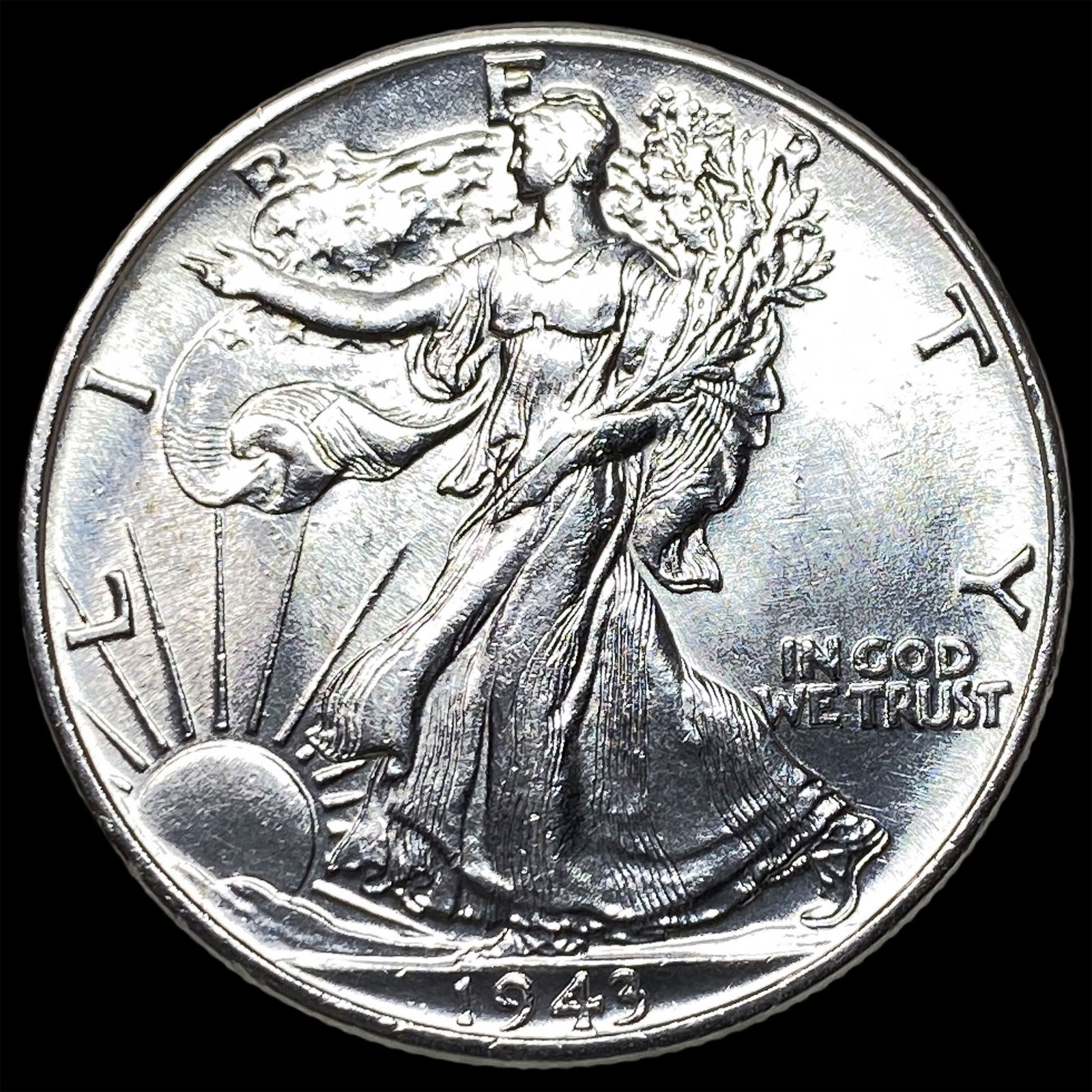 1943-S Silver Half Dollar CHOICE BU: 1943-S Silver Half Dollar CHOICE BU