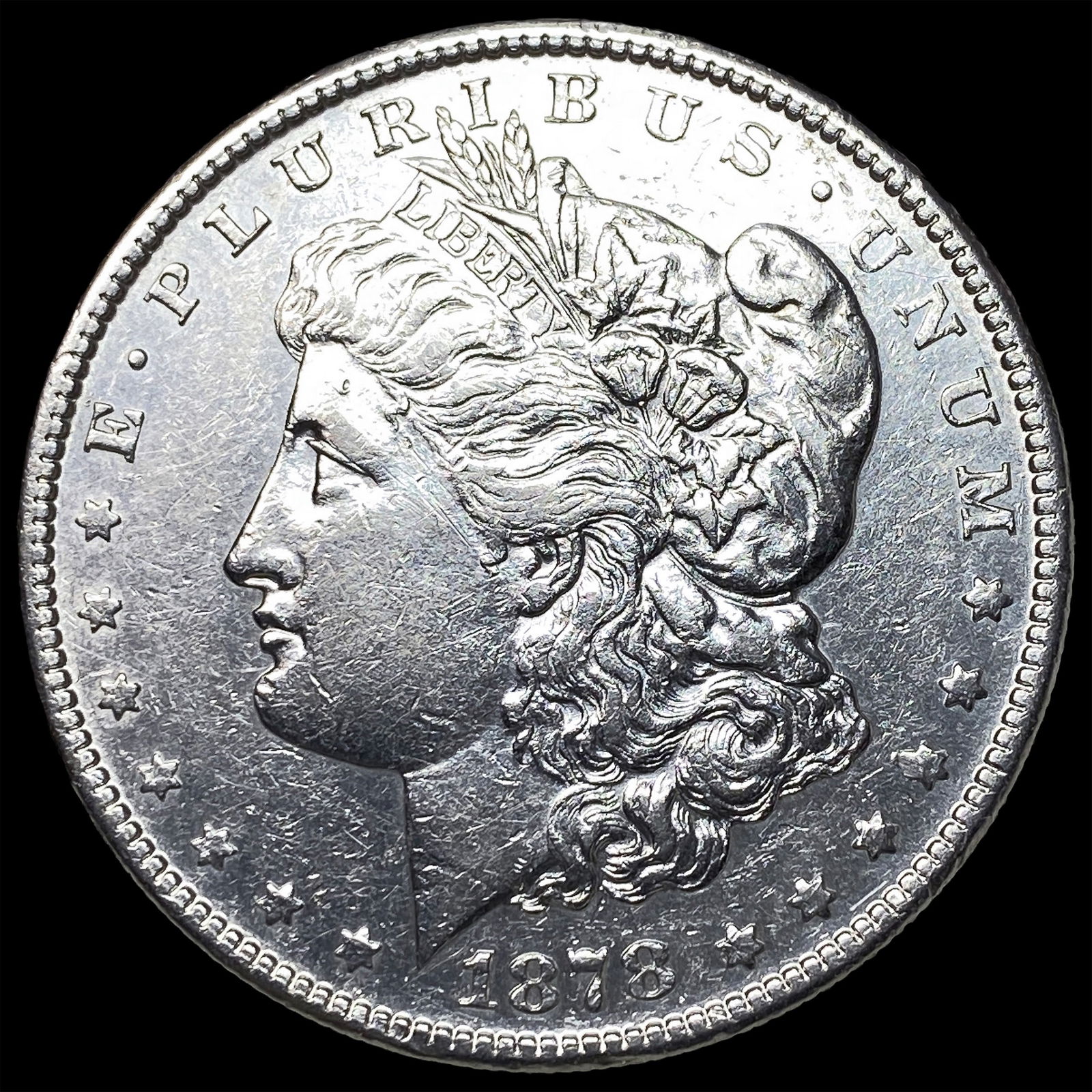 1878-S Silver Morgan Dollar CLOSELY UNCIRCULATED: 1878-S Silver Morgan Dollar CLOSELY UNCIRCULATED