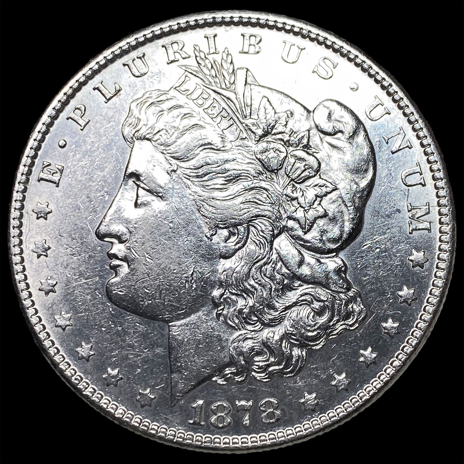 1878-S Silver Morgan Dollar CLOSELY UNCIRCULATED: 1878-S Silver Morgan Dollar CLOSELY UNCIRCULATED