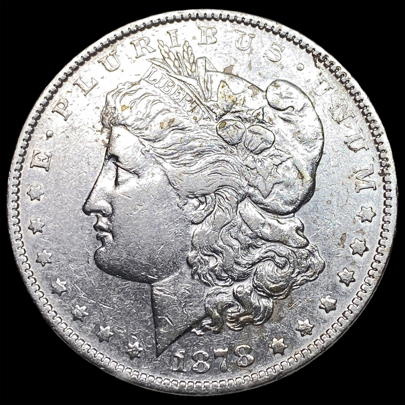1878 Silver Morgan Dollar NEARLY UNCIRCULATED: 1878 Silver Morgan Dollar NEARLY UNCIRCULATED