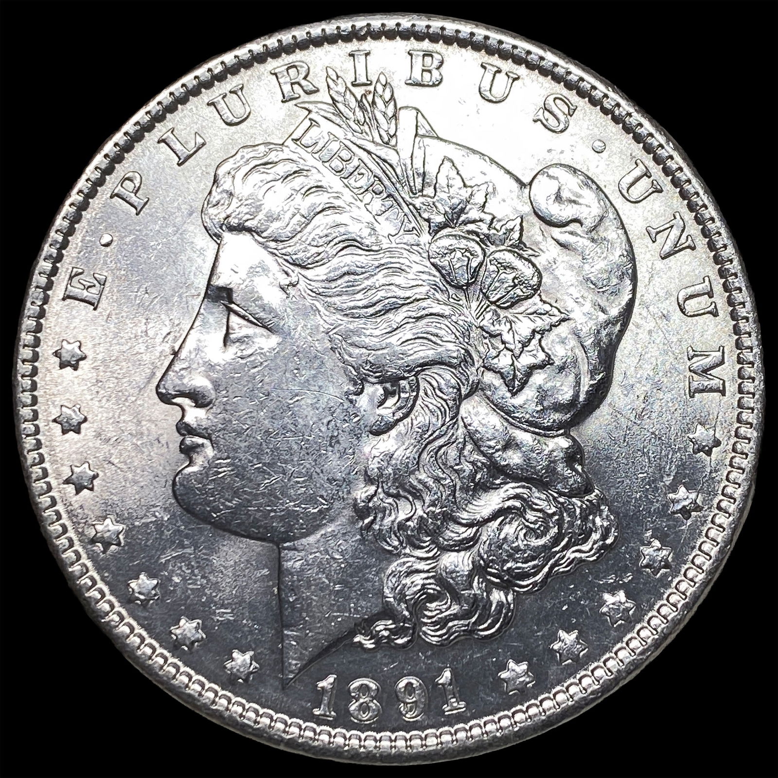 1891 Morgan Silver Dollar UNCIRCULATED: 1891 Morgan Silver Dollar UNCIRCULATED