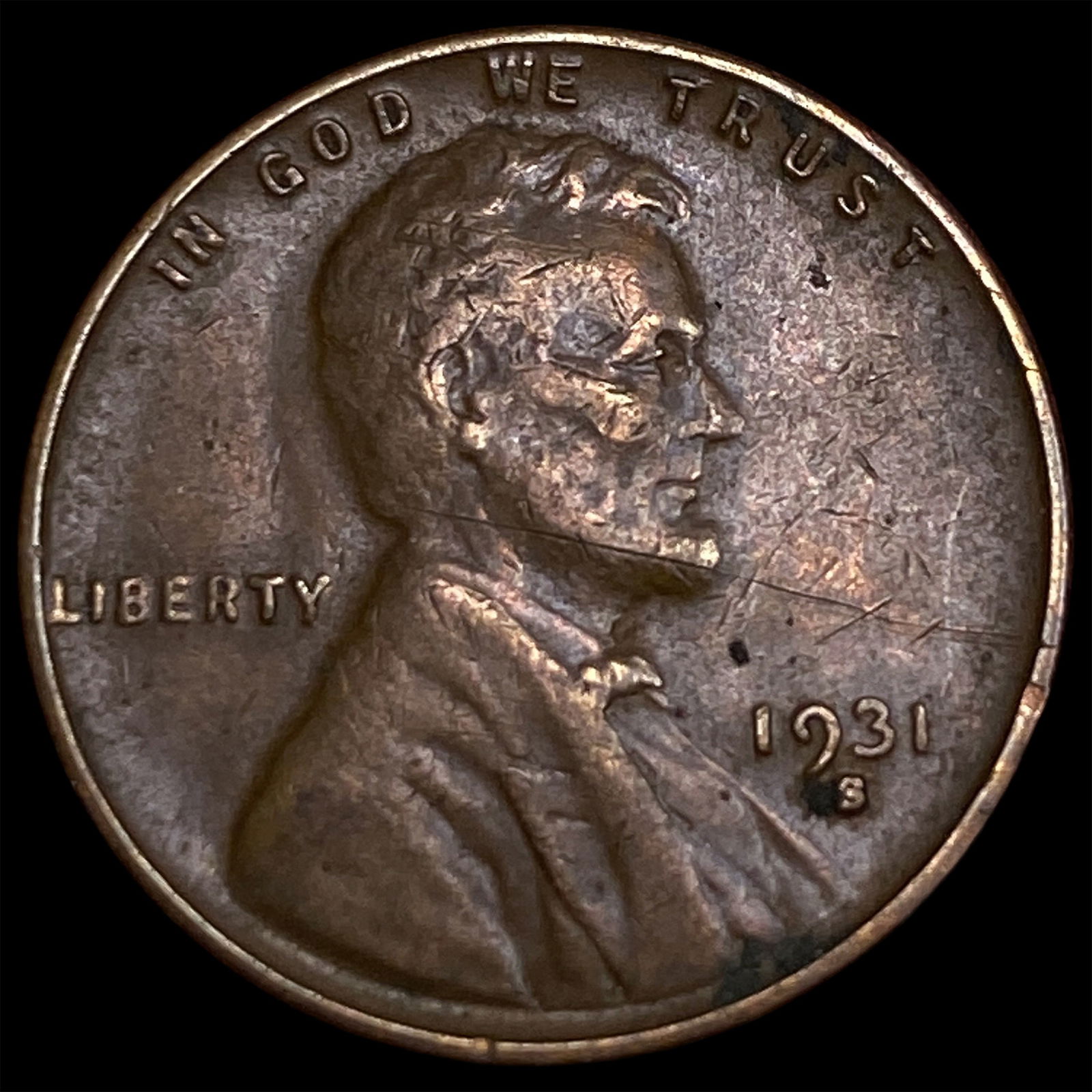 1931-S Lincoln Wheat Cent NEARLY UNCIRCULATED: 1931-S Lincoln Wheat Cent NEARLY UNCIRCULATED