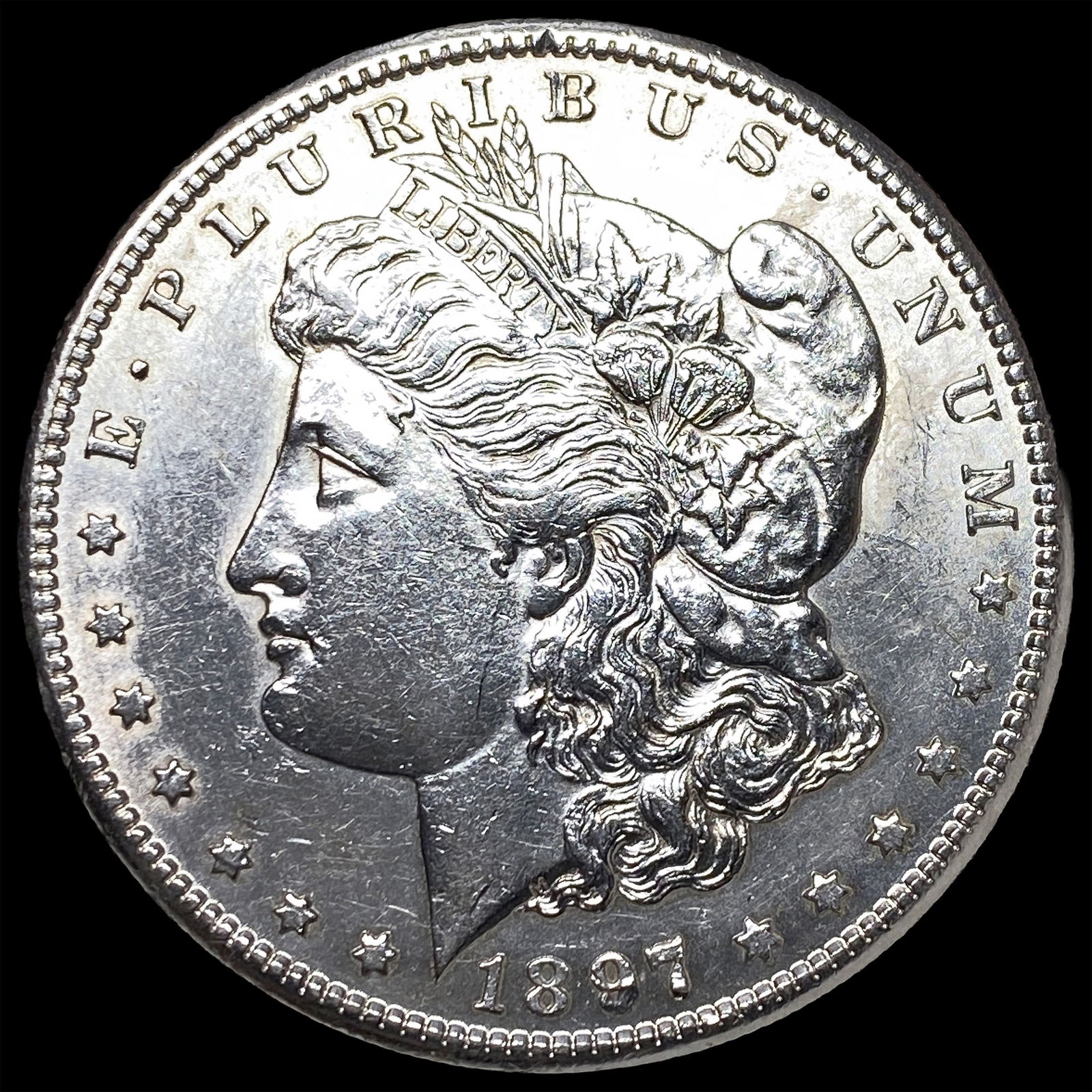 1897-S Silver Morgan Dollar CLOSELY UNCIRCULATED: 1897-S Silver Morgan Dollar CLOSELY UNCIRCULATED