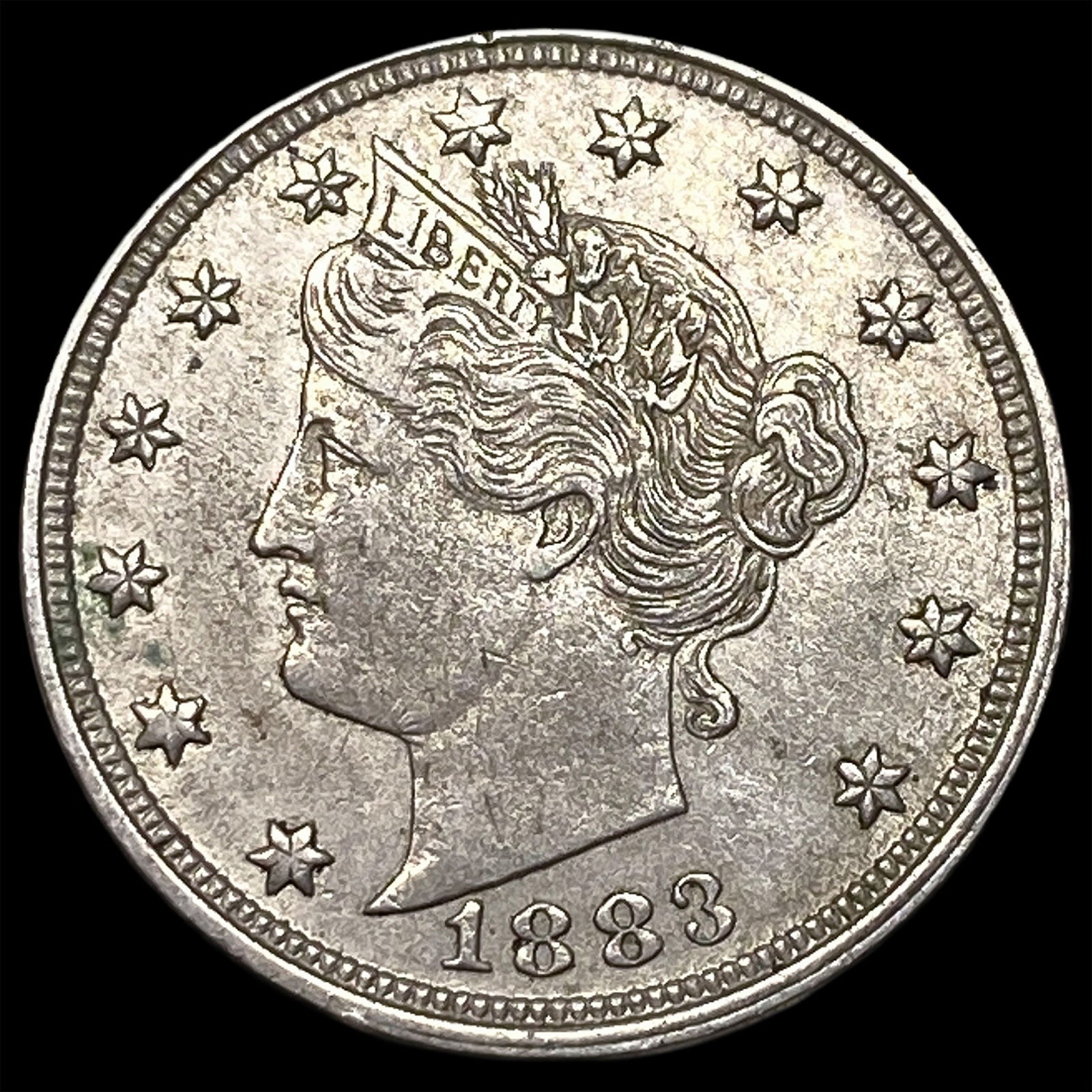 1883 No Cents Liberty Head Nickel CLOSELY UNCIRCULATED: 1883 No Cents Liberty Head Nickel CLOSELY UNCIRCULATED