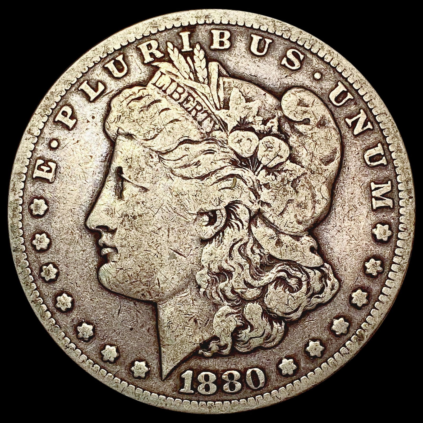 1880-CC Morgan Silver Dollar LIGHTLY CIRCULATED (1 of 2)