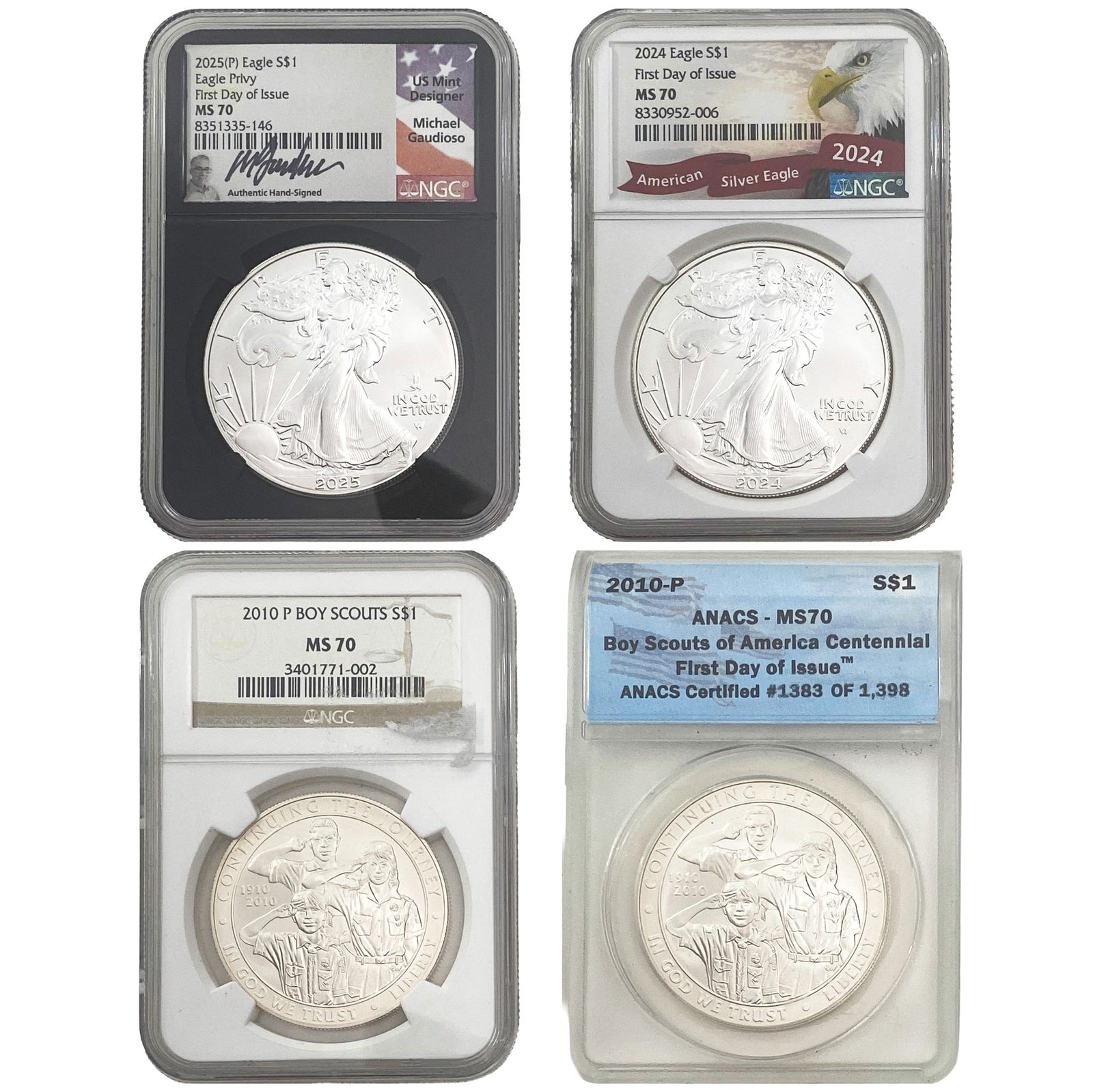 [4]2010-2025 Silver Eagles/Comm. Silver Dollars (1 of 2)