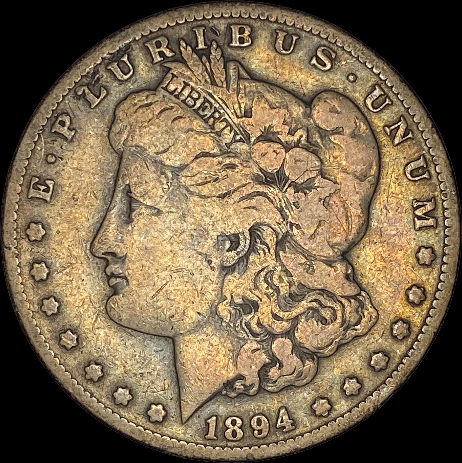 1894-S Silver Morgan Dollar LIGHTLY CIRCULATED: 1894-S Silver Morgan Dollar LIGHTLY CIRCULATED
