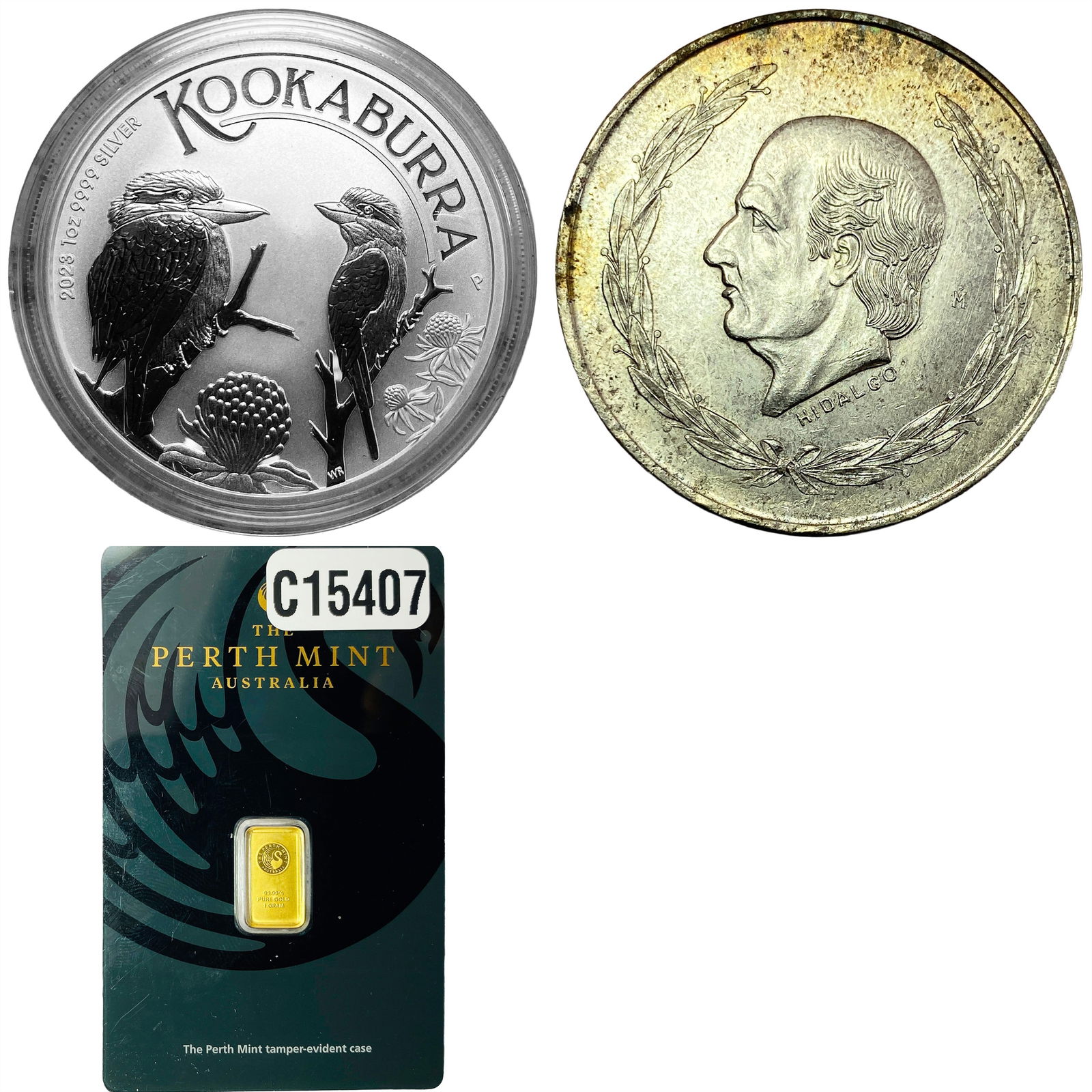 1953-2023 [3] Silver Coins/ 1g Gold Lot: 1953-2023 [3] Silver Coins/ 1g Gold Lot