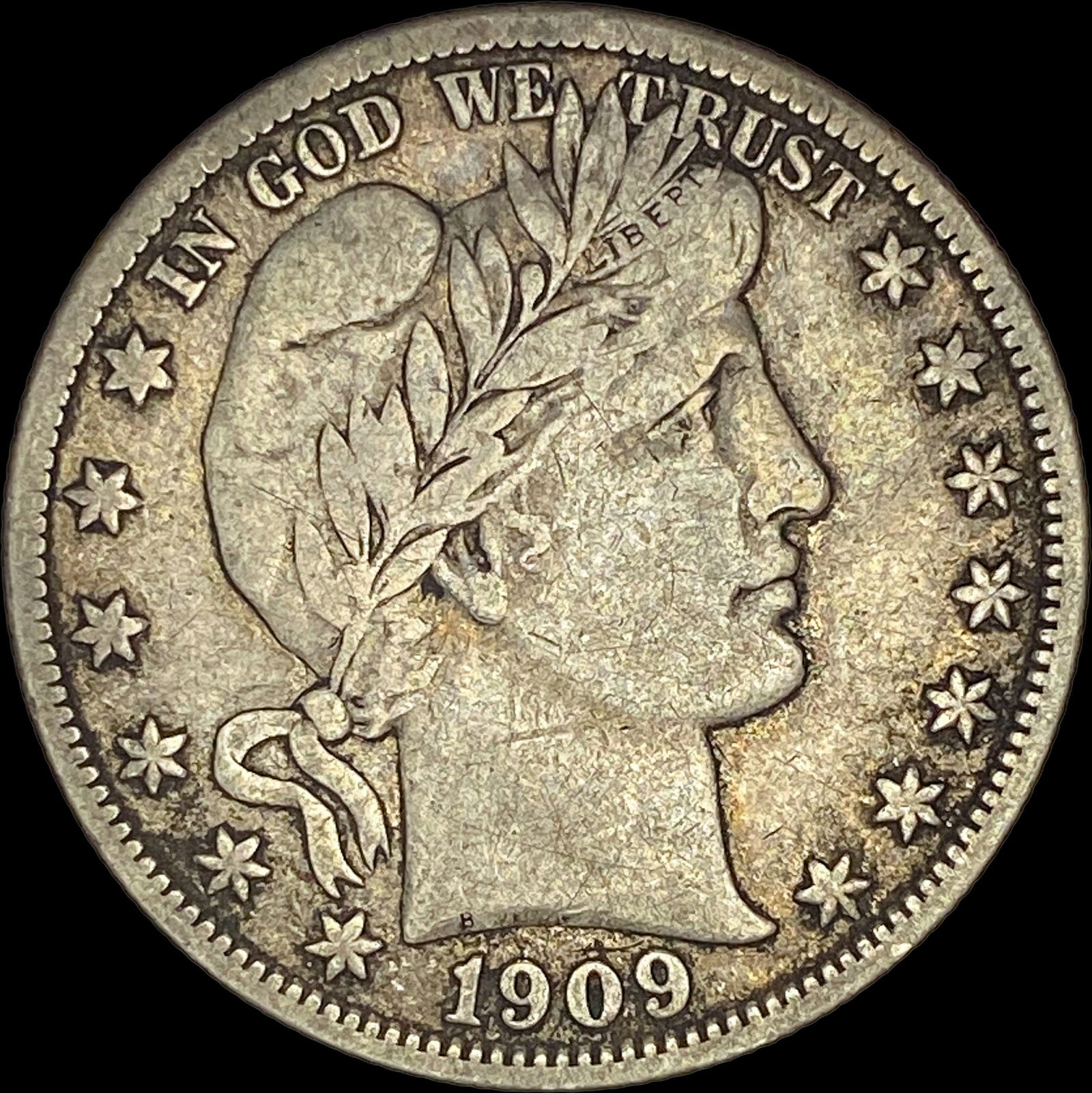 1909 Barber Half Dollar NEARLY UNCIRCULATED (1 of 2)