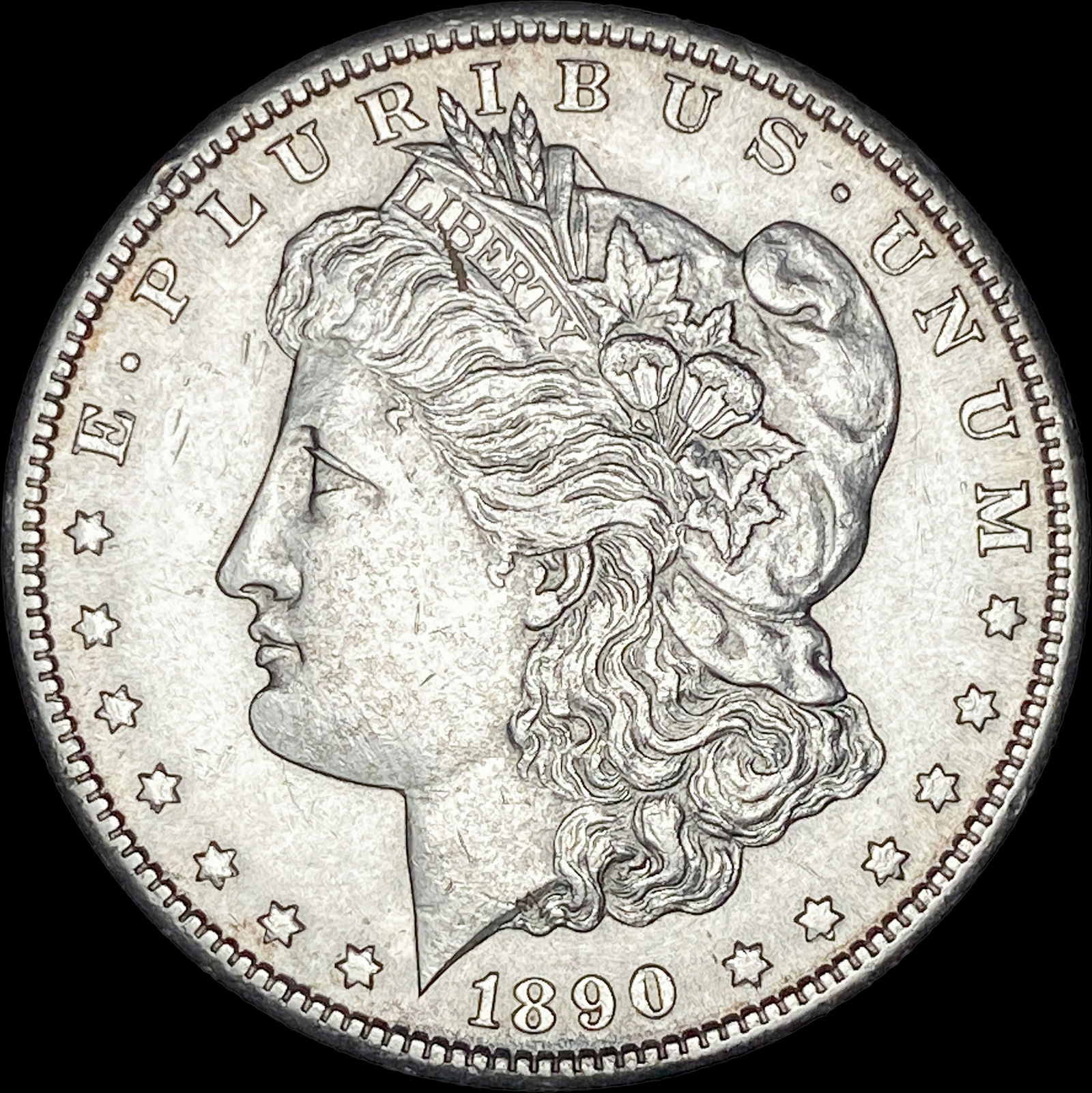 1890-S Silver Morgan Dollar CHOICE AU: 1890-S Silver Morgan Dollar CHOICE AU