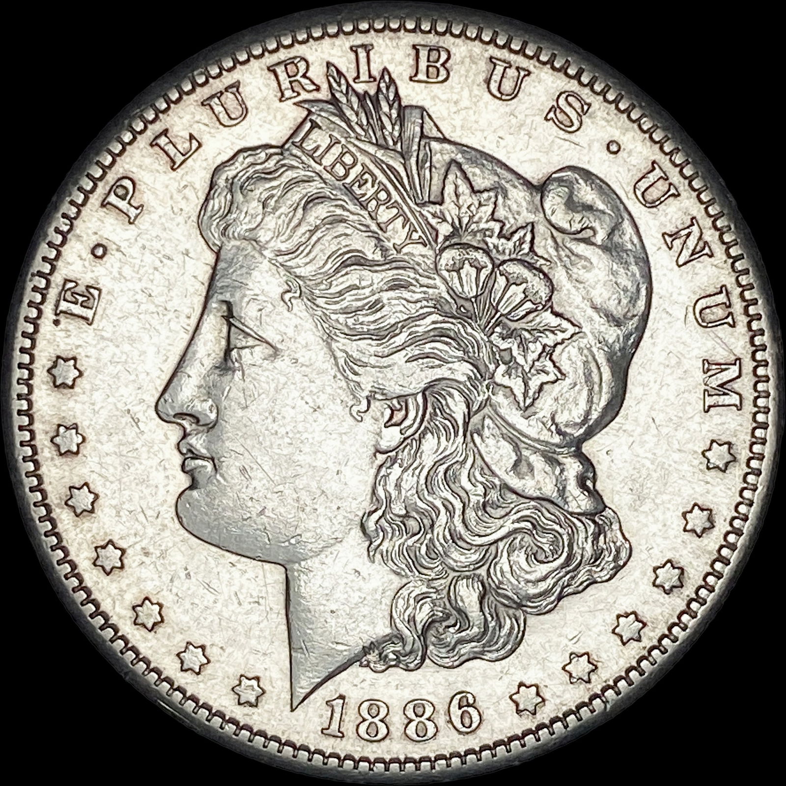 1886-S Silver Morgan Dollar CLOSELY UNCIRCULATED: 1886-S Silver Morgan Dollar CLOSELY UNCIRCULATED