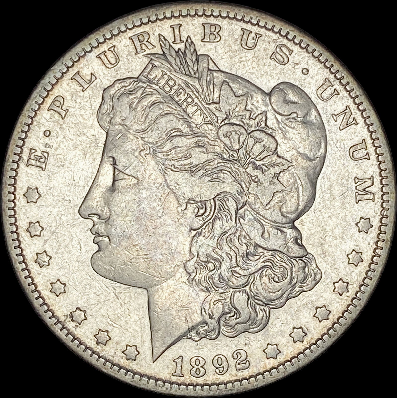 1892-S Silver Morgan Dollar LIGHTLY CIRCULATED: 1892-S Silver Morgan Dollar LIGHTLY CIRCULATED
