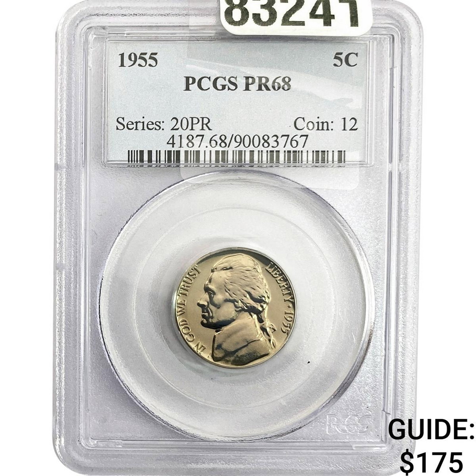 1955 Jefferson Nickel PCGS PR68 (1 of 2)