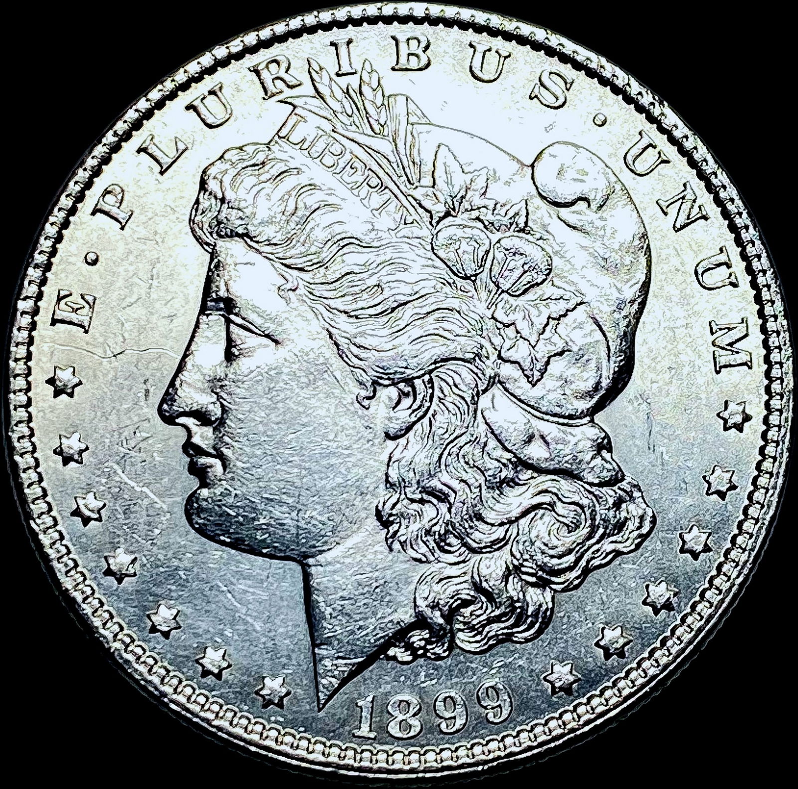 1899-S Silver Morgan Dollar CHOICE AU: 1899-S Silver Morgan Dollar CHOICE AU