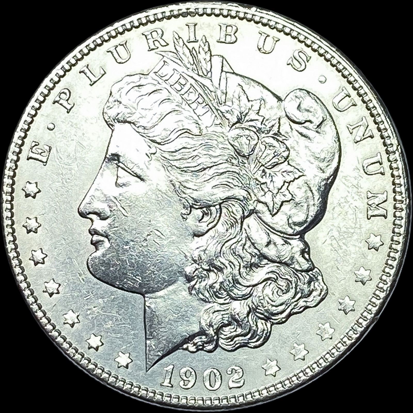 1902 Morgan Silver Dollar CLOSELY UNCIRCULATED: 1902 Morgan Silver Dollar CLOSELY UNCIRCULATED