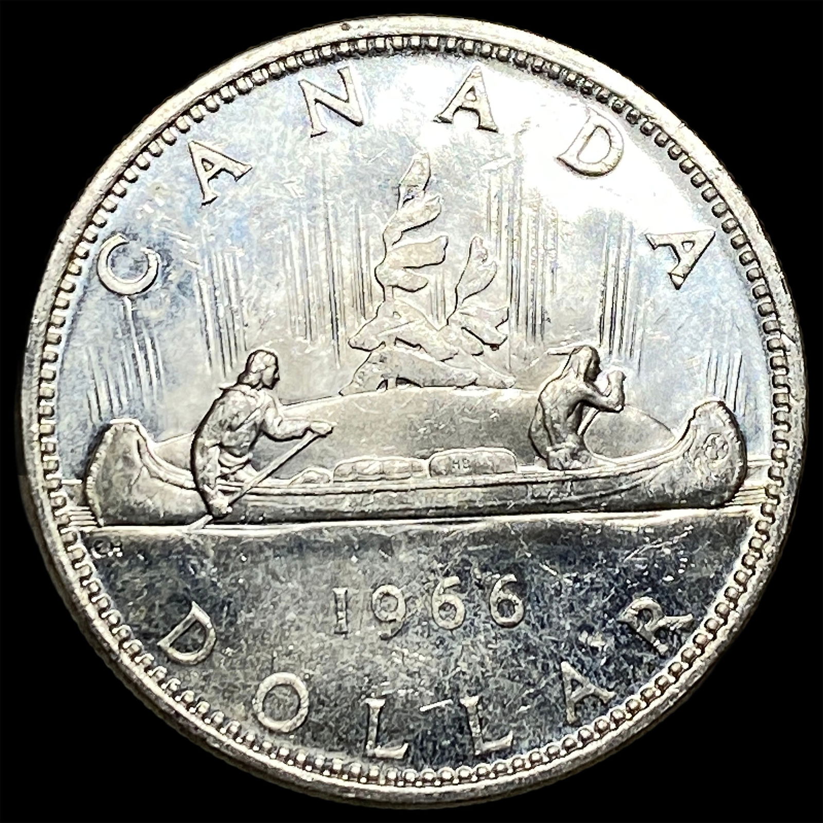 1966 Canada Silver Dollar UNCIRCULATED - 2