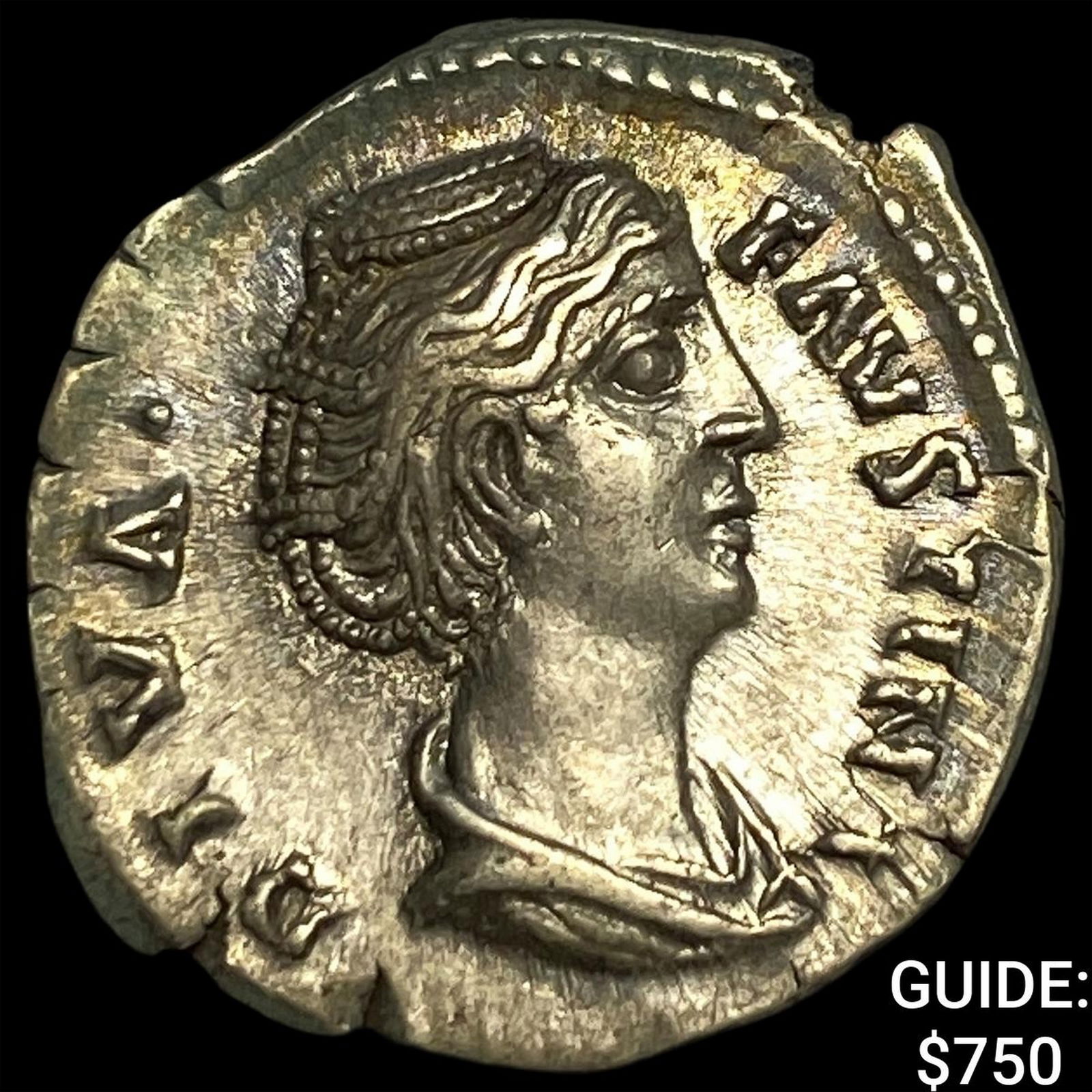 Roman Empire Faustina I, Posthumus Silver Denarius CLOSELY UNCIRCULATED: Roman Empire Faustina I, Posthumus Silver Denarius CLOSELY UNCIRCULATED