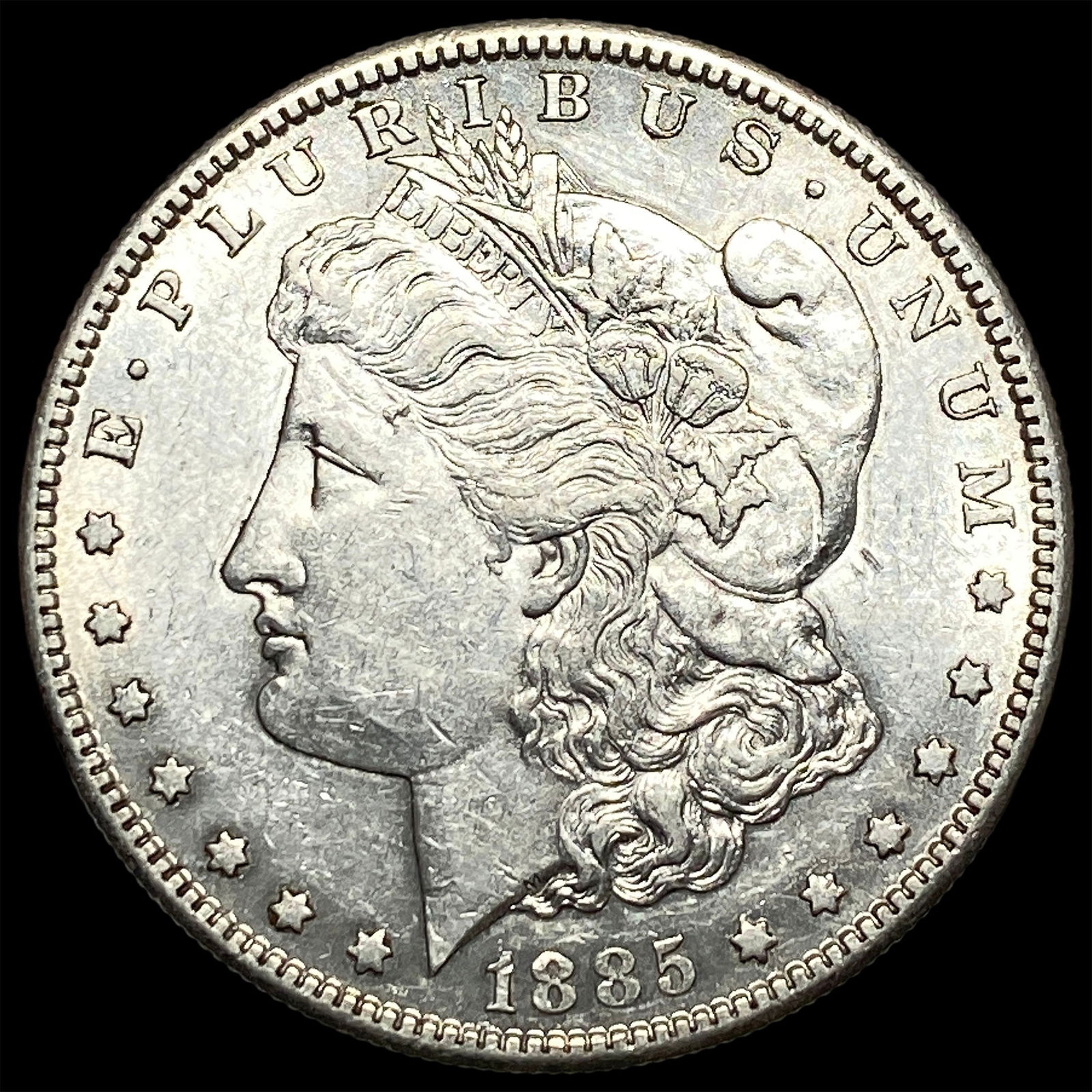 1885-S Silver Morgan Dollar CLOSELY UNCIRCULATED: 1885-S Silver Morgan Dollar CLOSELY UNCIRCULATED