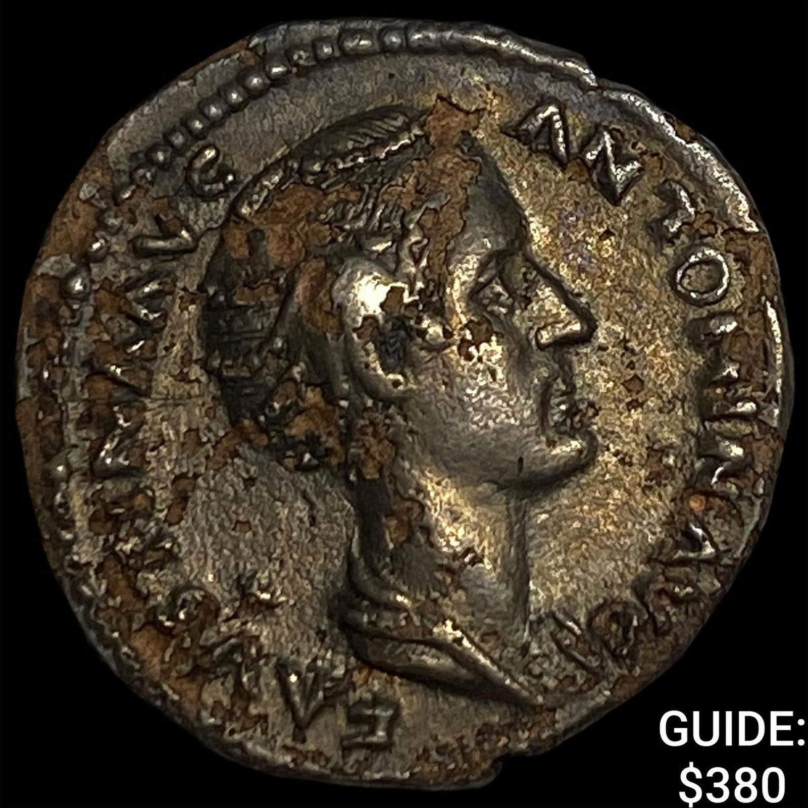 Roman Empire Faustina I, Posthumus Plated Silver Denarius CLOSELY UNCIRCULATED: Roman Empire Faustina I, Posthumus Plated Silver Denarius CLOSELY UNCIRCULATED