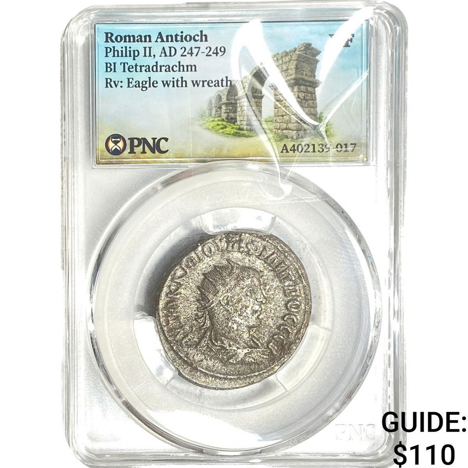 Roman Antioch Philip I 244-249 AD Bi-Tetradrachm PNC VF: Roman Antioch Philip I 244-249 AD Bi-Tetradrachm PNC VF