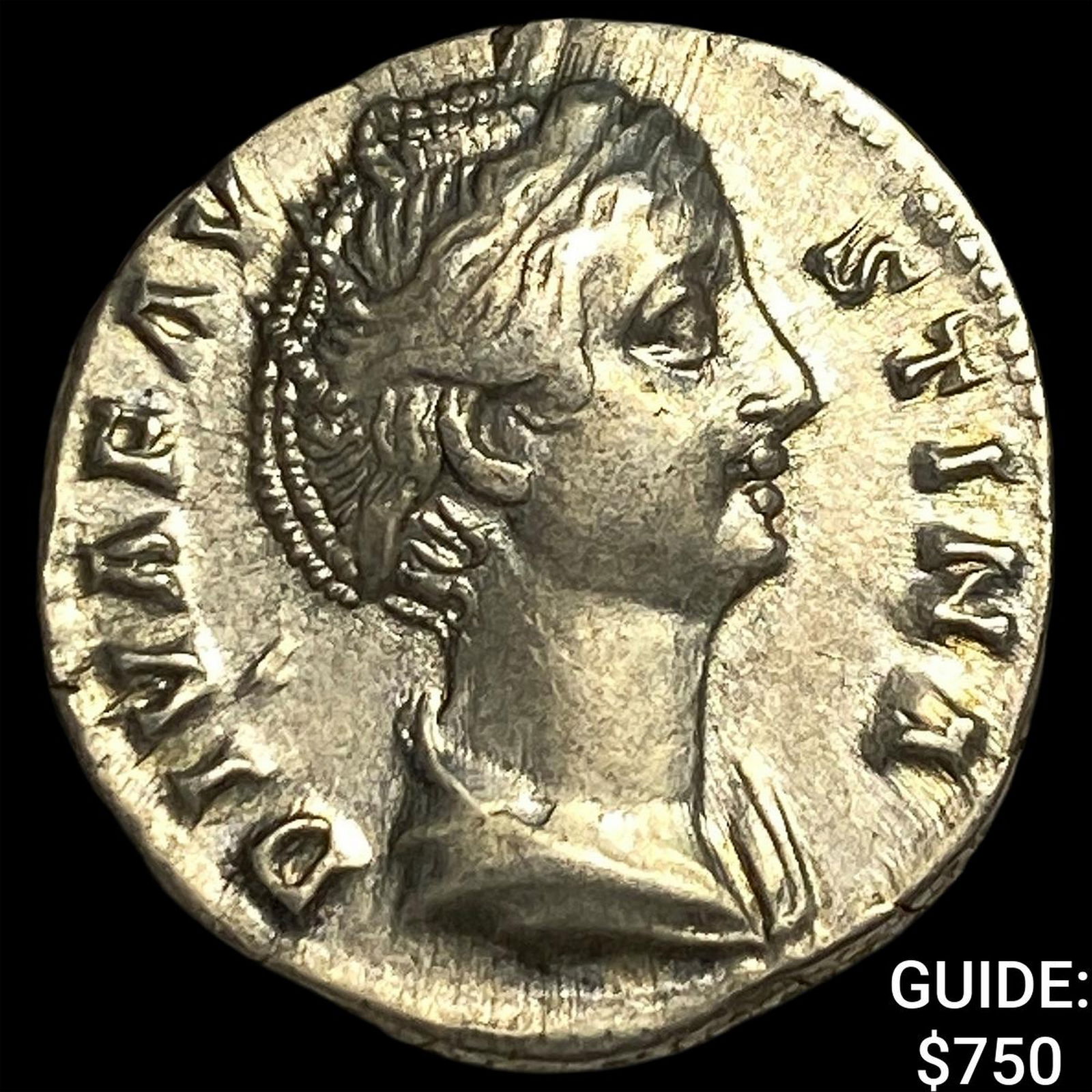 Roman Empire Faustina I, Posthumus Silver Denarius CLOSELY UNCIRCULATED: Roman Empire Faustina I, Posthumus Silver Denarius CLOSELY UNCIRCULATED