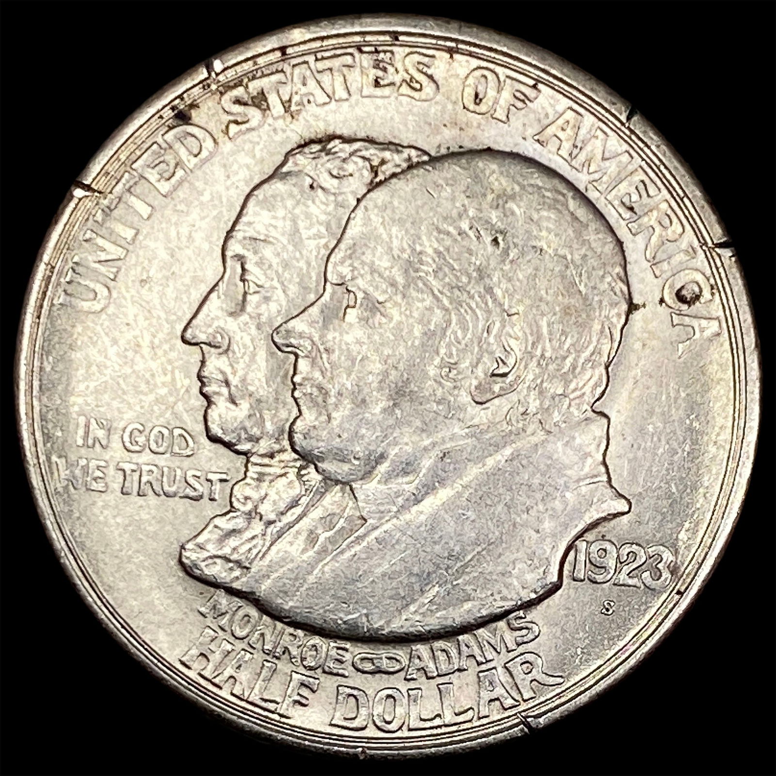 1923-S Silver Monroe Doctrine Half Dollar CLOSELY UNCIRCULATED (1 of 2)