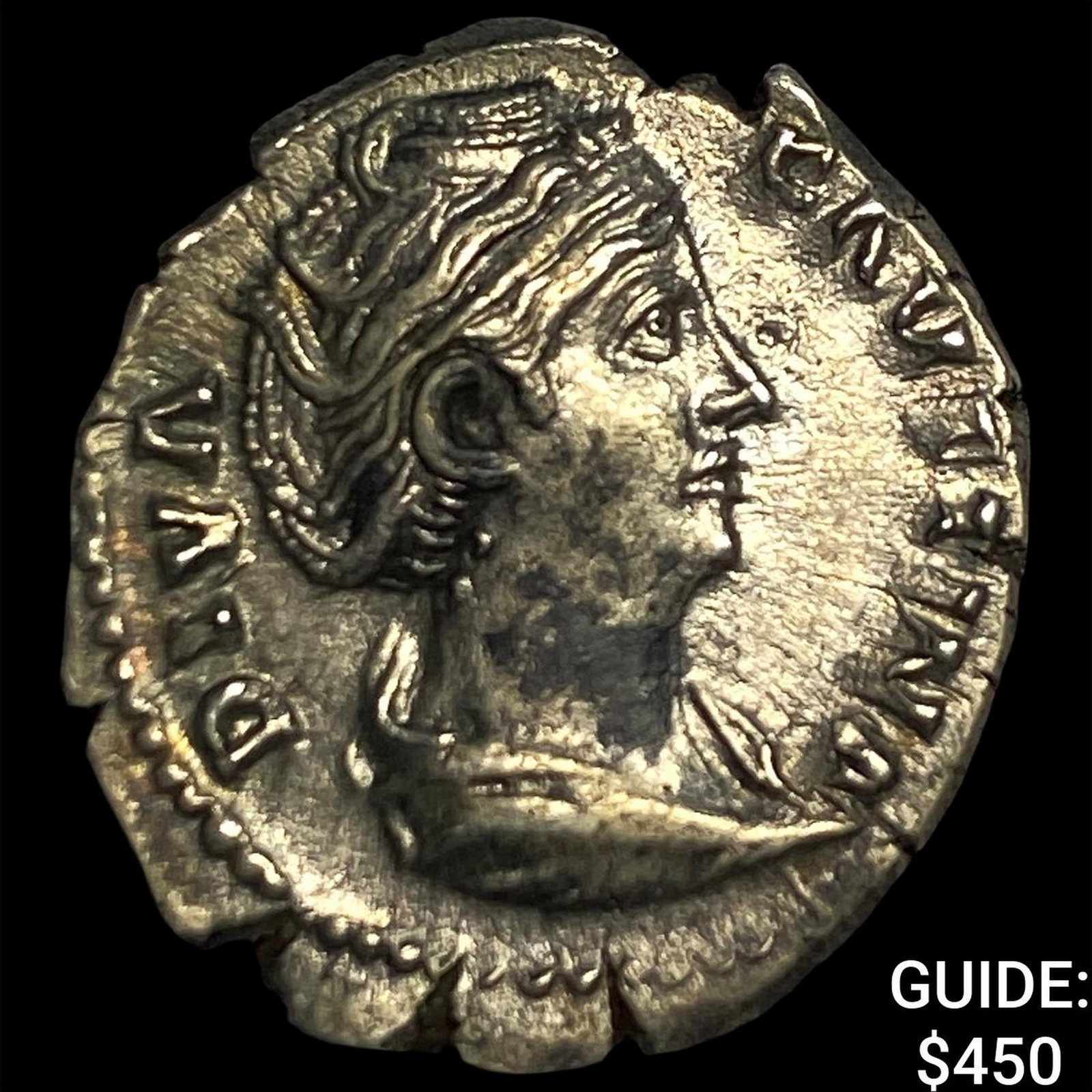 Roman Empire Faustina I, Posthumus Silver Denarius CLOSELY UNCIRCULATED: Roman Empire Faustina I, Posthumus Silver Denarius CLOSELY UNCIRCULATED