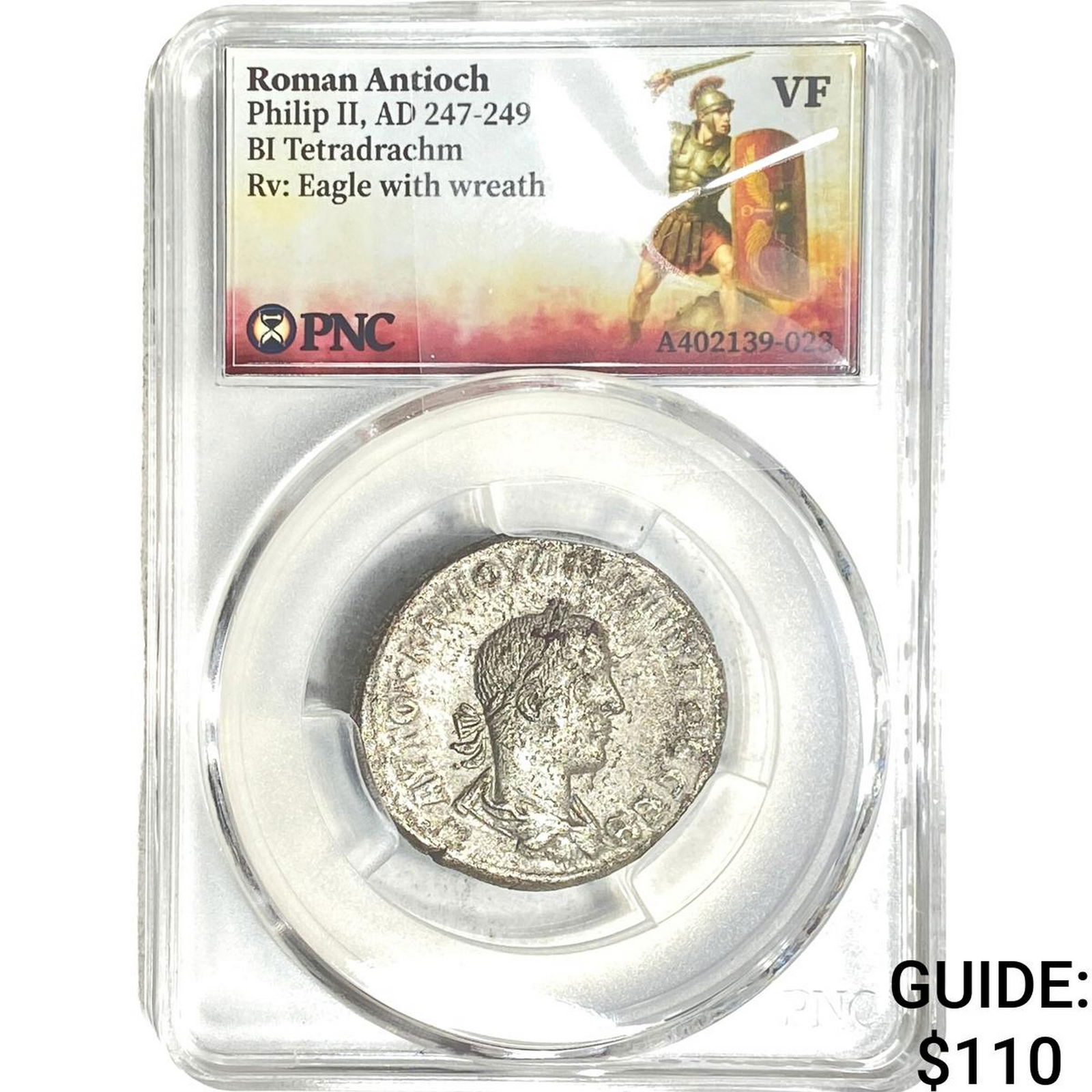 Roman Antioch Philip II 247-249 AD Bi-Tetradrachm PNC VF: Roman Antioch Philip II 247-249 AD Bi-Tetradrachm PNC VF