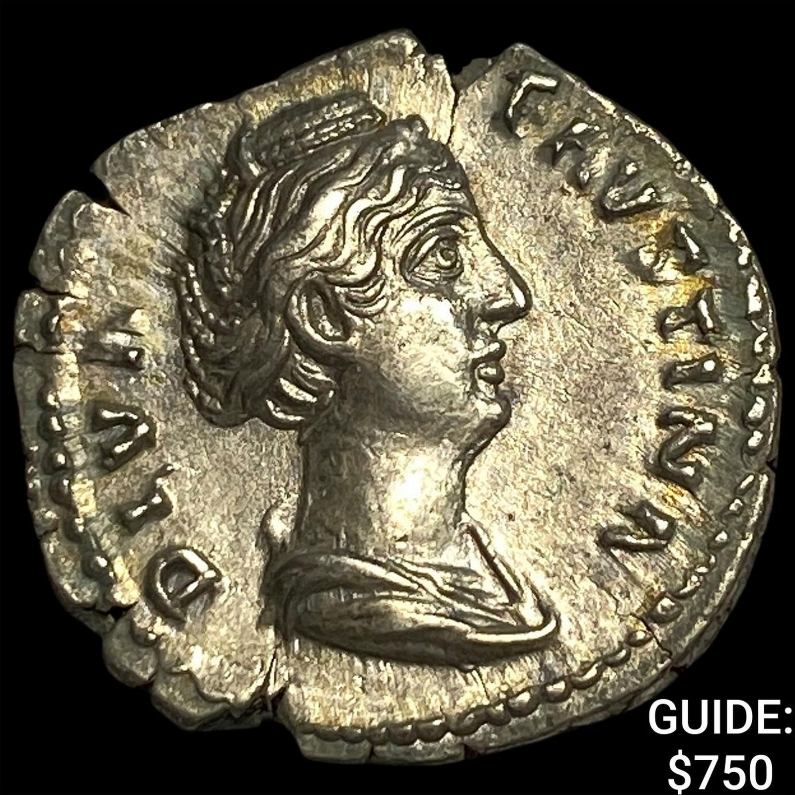 Roman Empire Faustina I, Posthumus Silver Denarius CLOSELY UNCIRCULATED: Roman Empire Faustina I, Posthumus Silver Denarius CLOSELY UNCIRCULATED