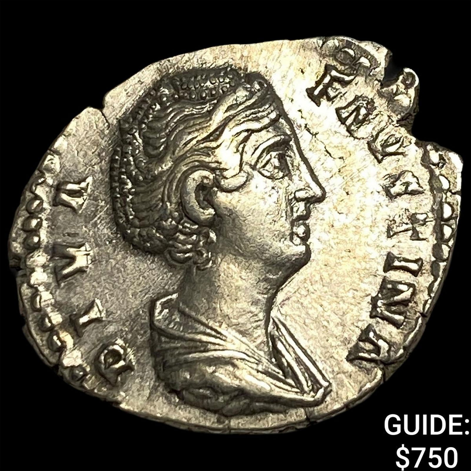 Roman Empire Faustina I, Posthumus Silver Denarius CLOSELY UNCIRCULATED: Roman Empire Faustina I, Posthumus Silver Denarius CLOSELY UNCIRCULATED