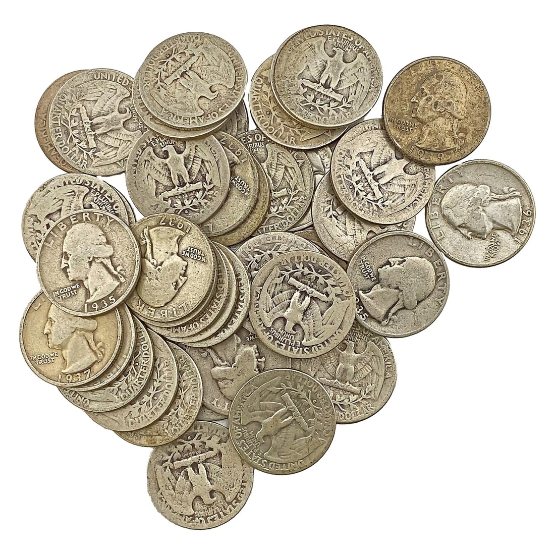 1935-1939 [40] Washington Silver Quarter (1 of 1)