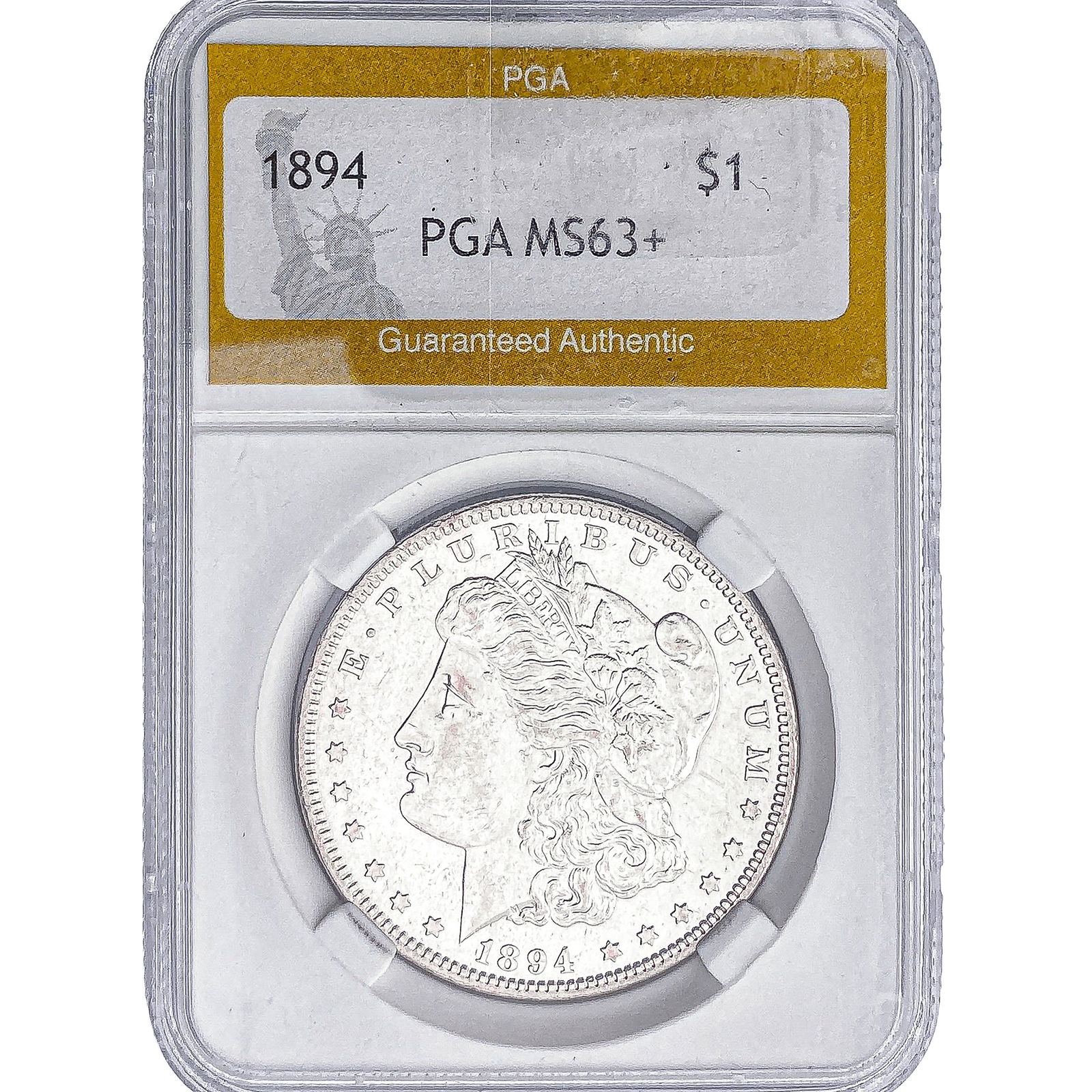 1894 Morgan Silver Dollar PGA MS63+: 1894 Morgan Silver Dollar PGA MS63+