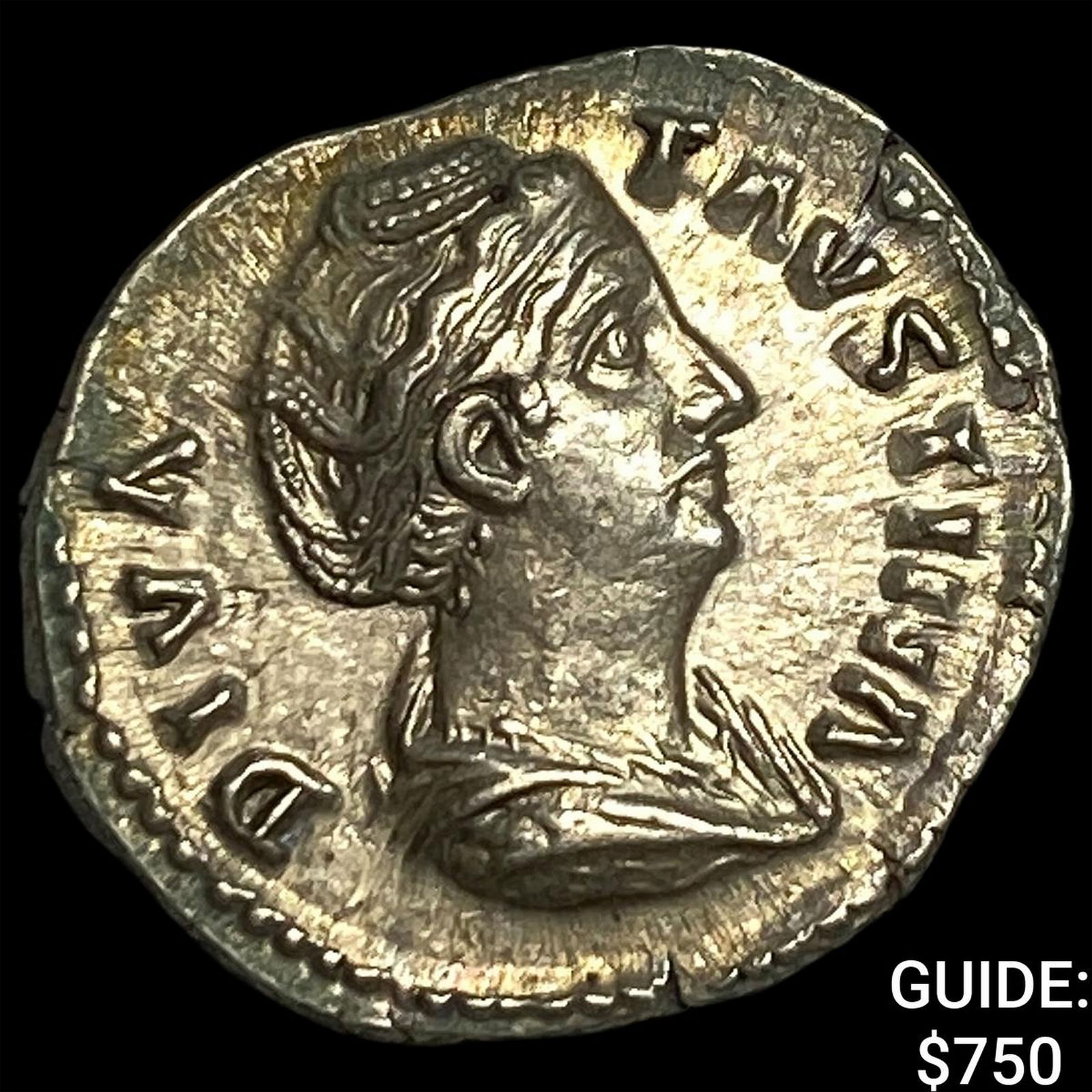 Roman Empire Faustina I, Posthumus Silver Denarius CLOSELY UNCIRCULATED: Roman Empire Faustina I, Posthumus Silver Denarius CLOSELY UNCIRCULATED