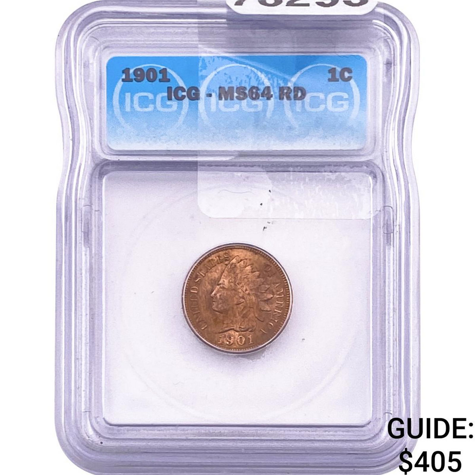 1901 Indian Head Cent ICG MS64 RD (1 of 2)