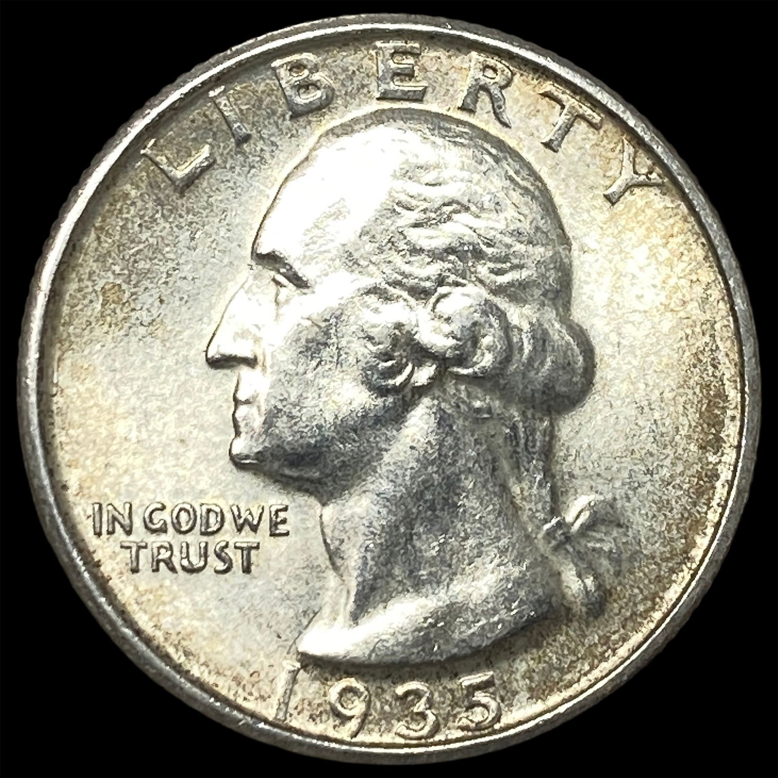 1935-S Silver Washington Quarter CHOICE BU: 1935-S Silver Washington Quarter CHOICE BU