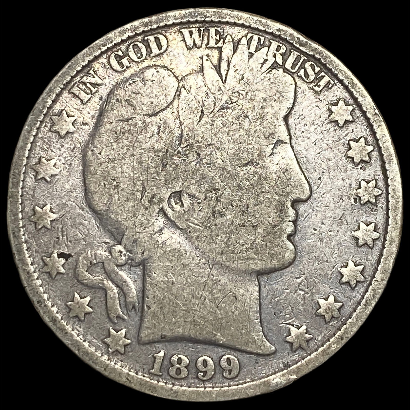 1899 Silver Barber Half Dollar NICELY CIRCULATED (1 of 2)