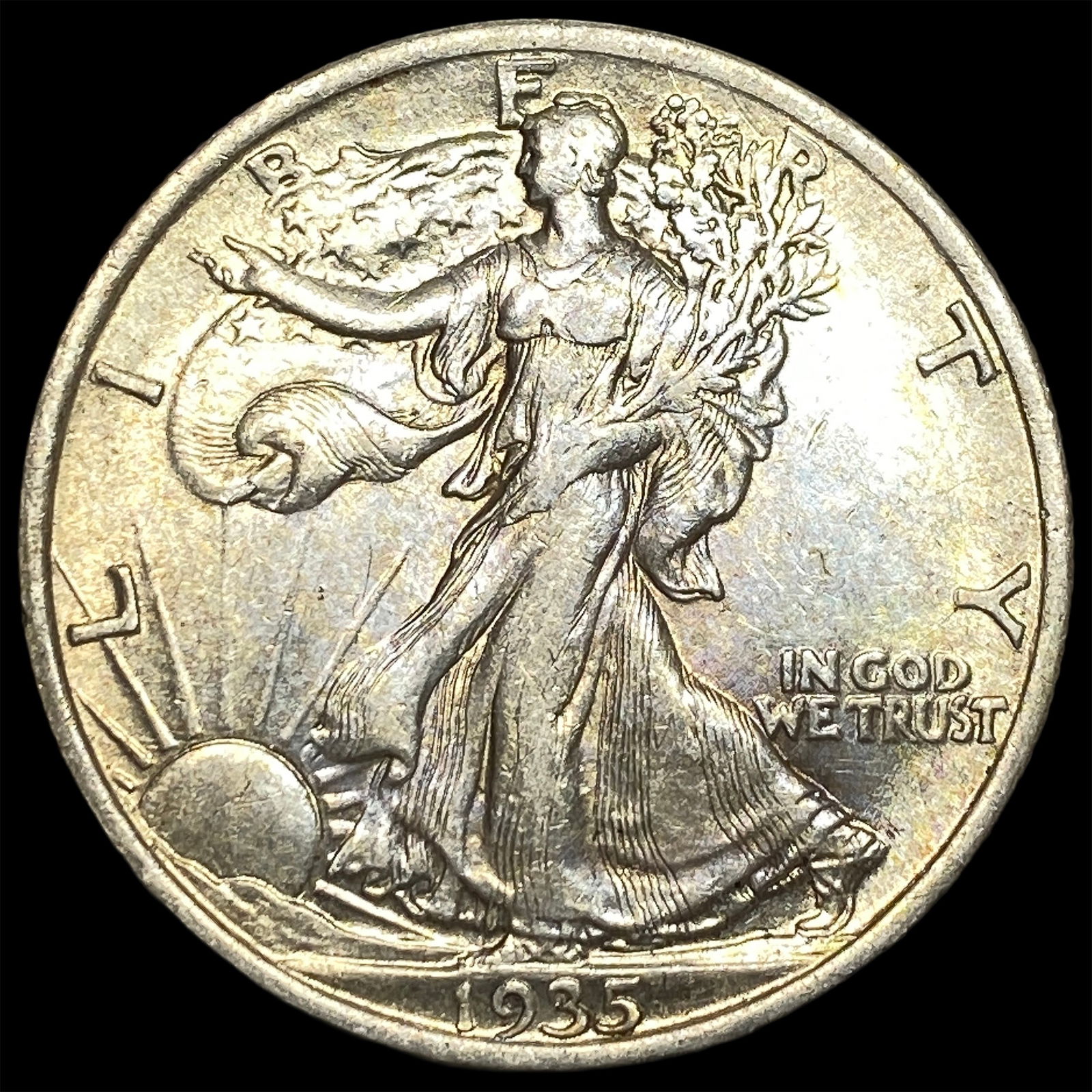 1935 Silver Walking Liberty Half Dollar CHOICE AU (1 of 2)