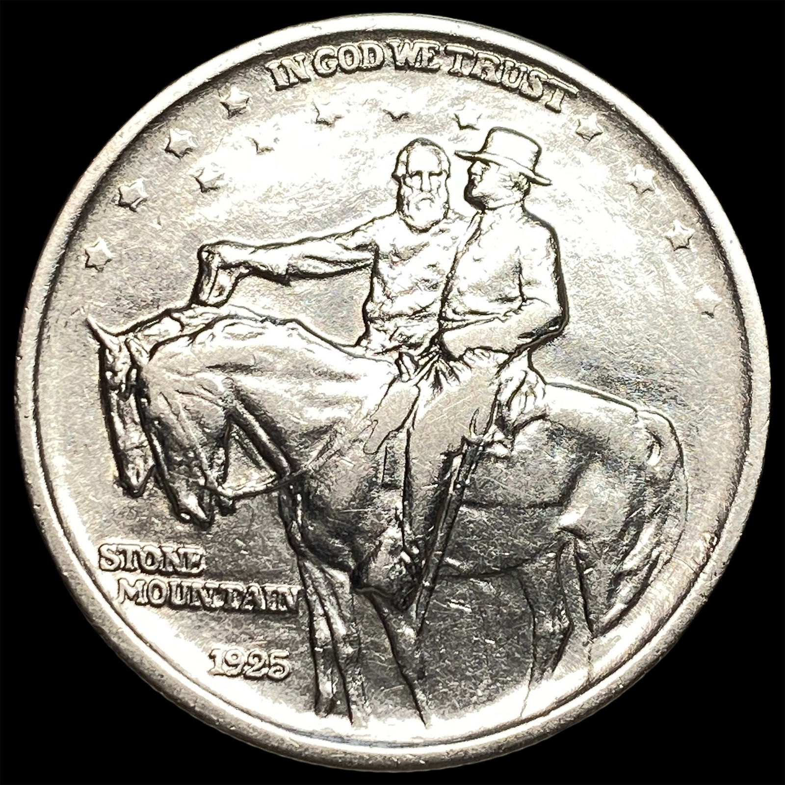 1925 Silver Half Dollar Stone Mountain NEARLY UNCIRCULATED (1 of 2)